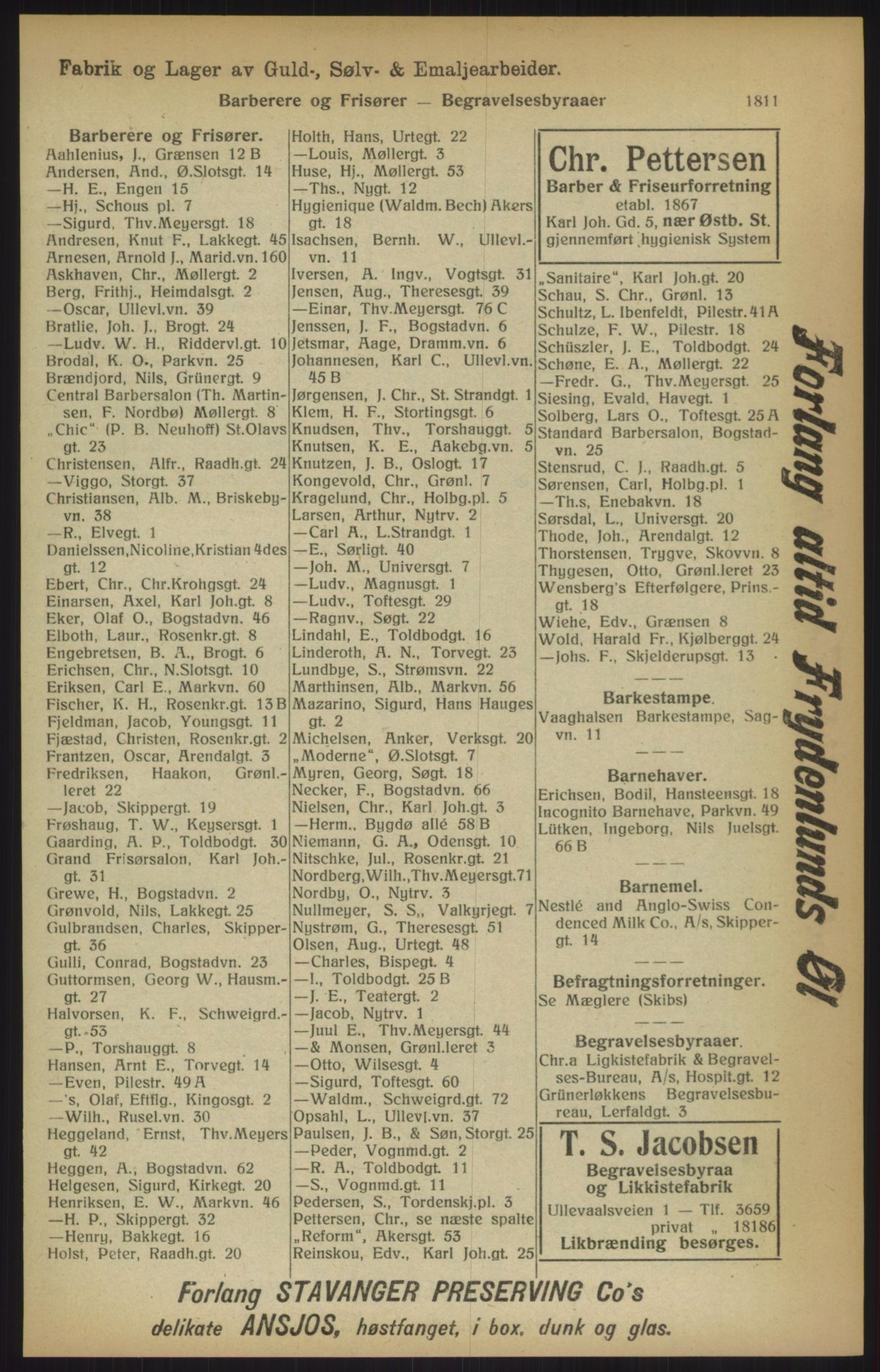 Kristiania/Oslo adressebok, PUBL/-, 1915, p. 1811