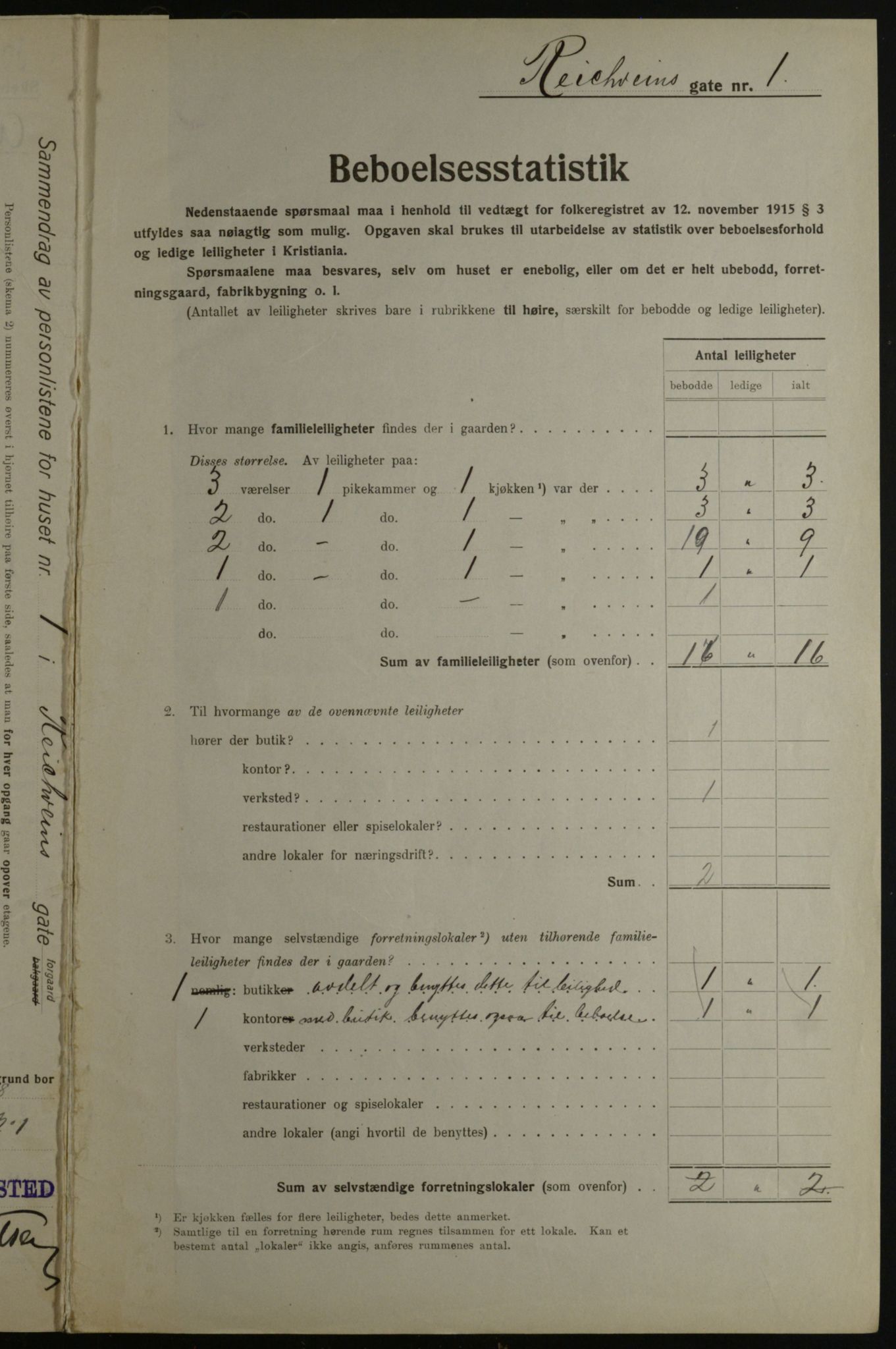 OBA, Municipal Census 1923 for Kristiania, 1923, p. 91319