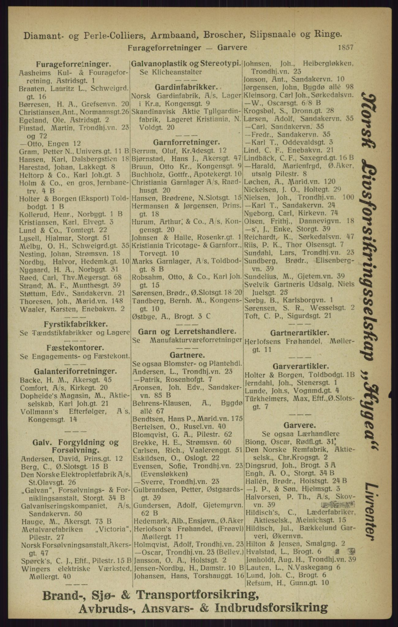 Kristiania/Oslo adressebok, PUBL/-, 1916, p. 1857