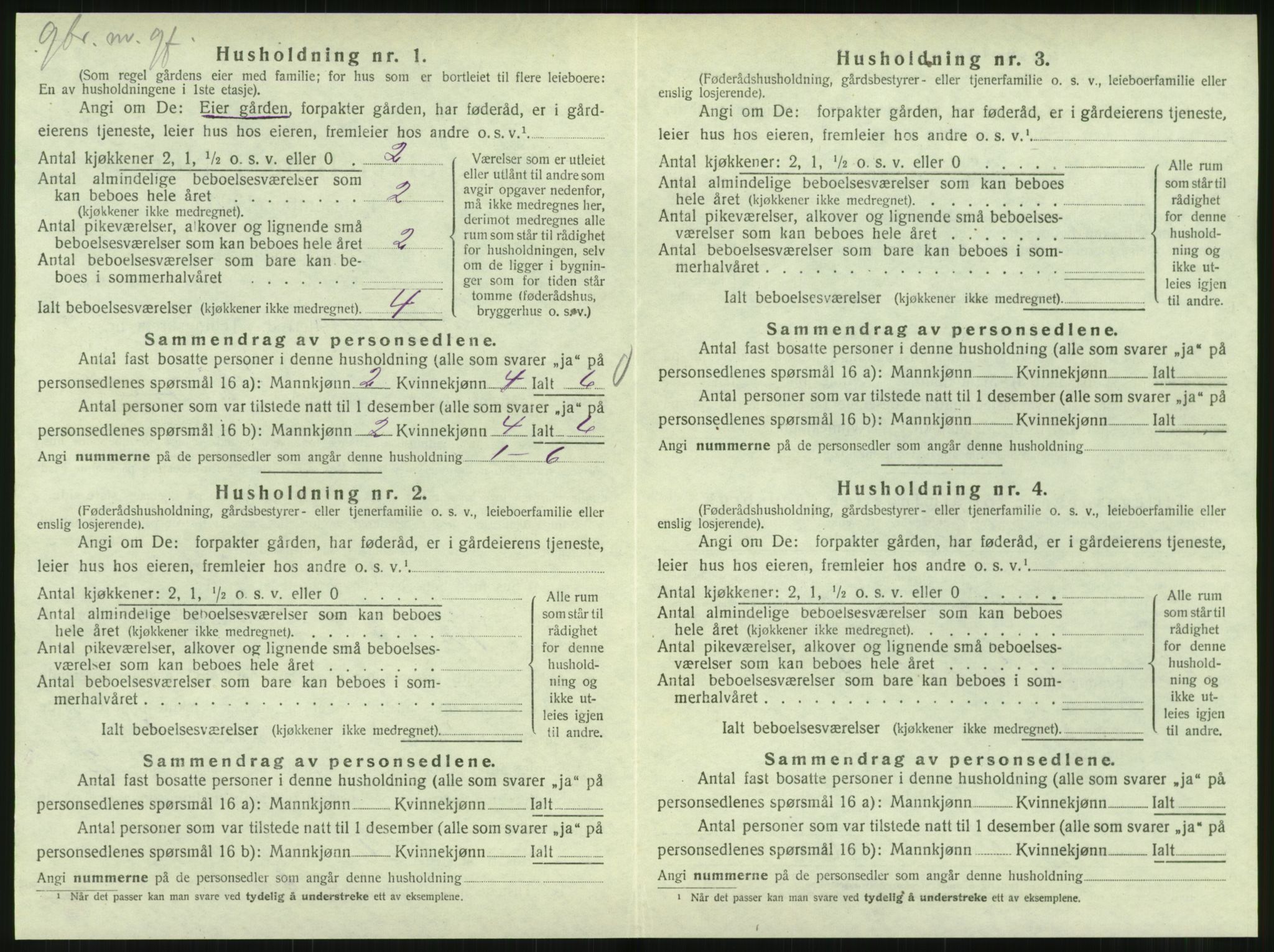 SAT, 1920 census for Hattfjelldal, 1920, p. 161