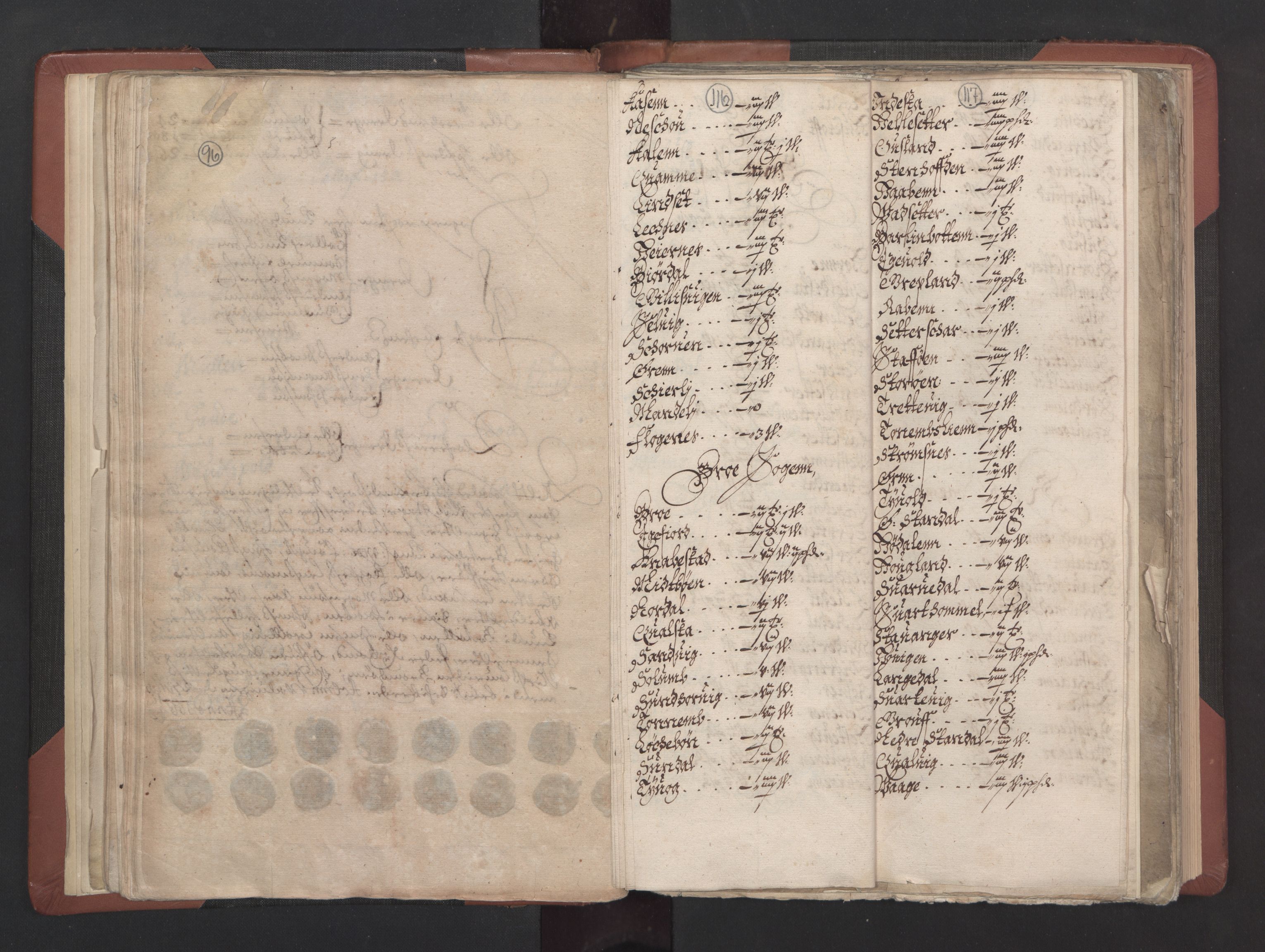 RA, Bailiff's Census 1664-1666, no. 15: Nordfjord fogderi and Sunnfjord fogderi, 1664, p. 116-117