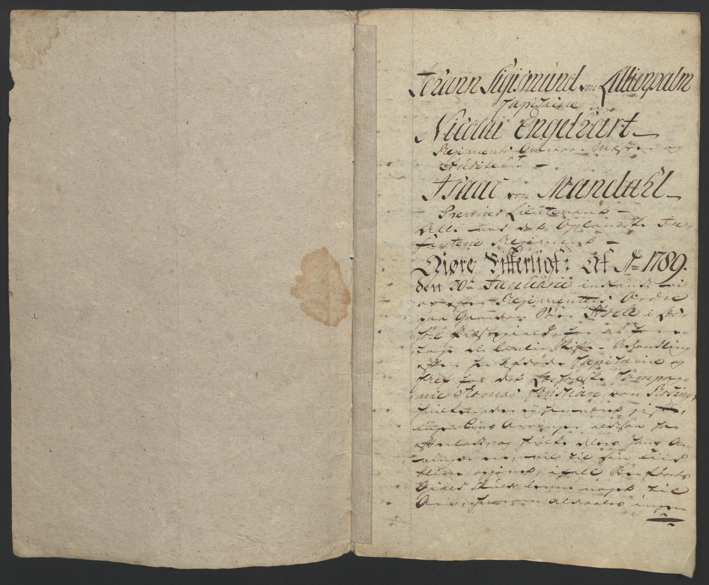 Forsvaret, Generalauditøren, RA/RAFA-1772/F/Fj/Fja/L0027: --, 1769-1824, p. 98