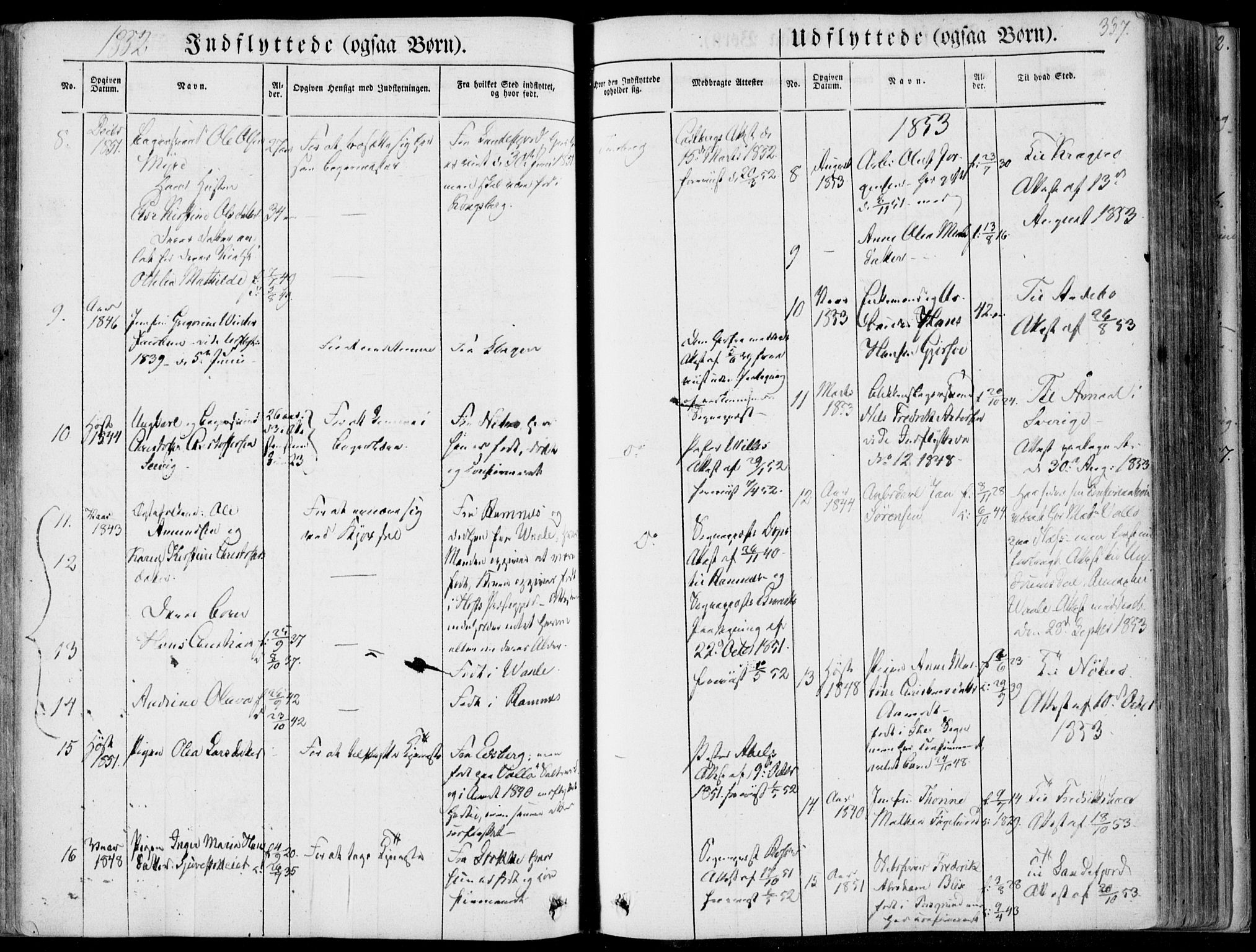 Tønsberg kirkebøker, AV/SAKO-A-330/F/Fa/L0007: Parish register (official) no. I 7, 1845-1854, p. 337