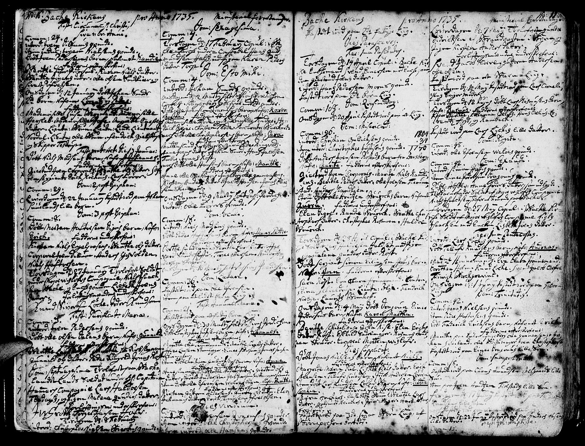 Ministerialprotokoller, klokkerbøker og fødselsregistre - Sør-Trøndelag, SAT/A-1456/606/L0276: Parish register (official) no. 606A01 /2, 1727-1779, p. 16-17