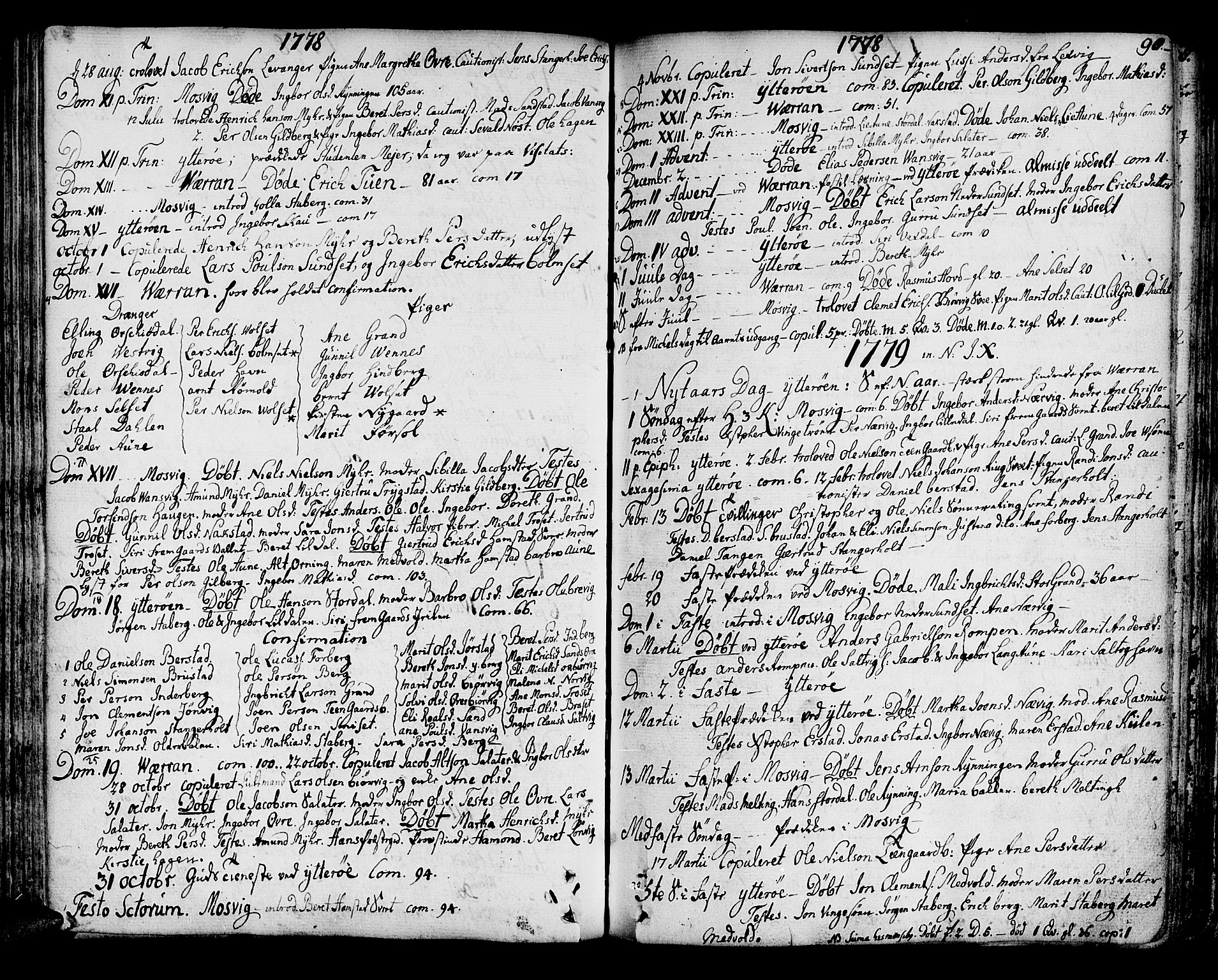 Ministerialprotokoller, klokkerbøker og fødselsregistre - Nord-Trøndelag, SAT/A-1458/722/L0216: Parish register (official) no. 722A03, 1756-1816, p. 90