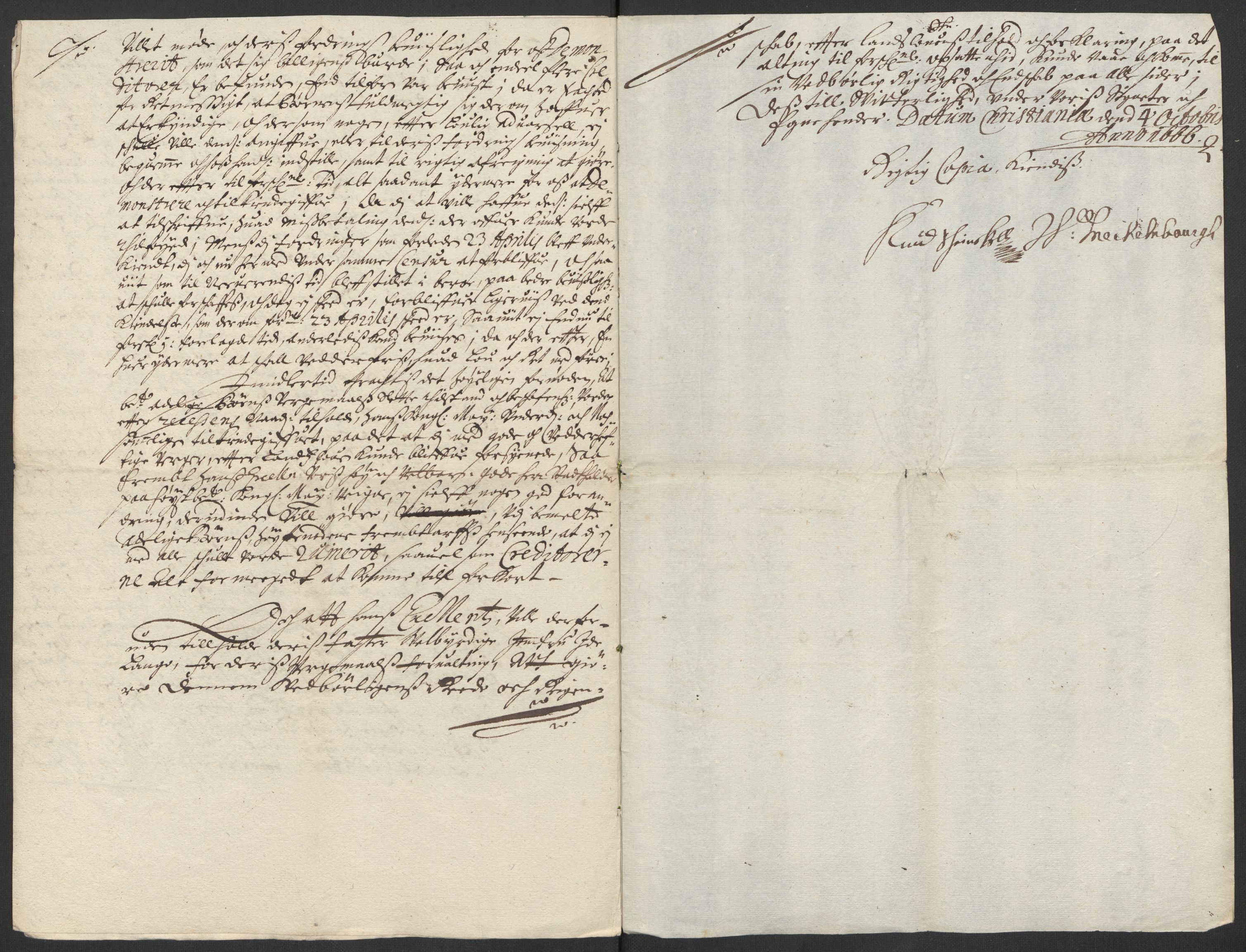 Stattholderembetet 1572-1771, AV/RA-EA-2870/El/L0024/0002: Forskjellige pakkesaker / Om arven etter Nils Lange, 1666-1667, p. 5