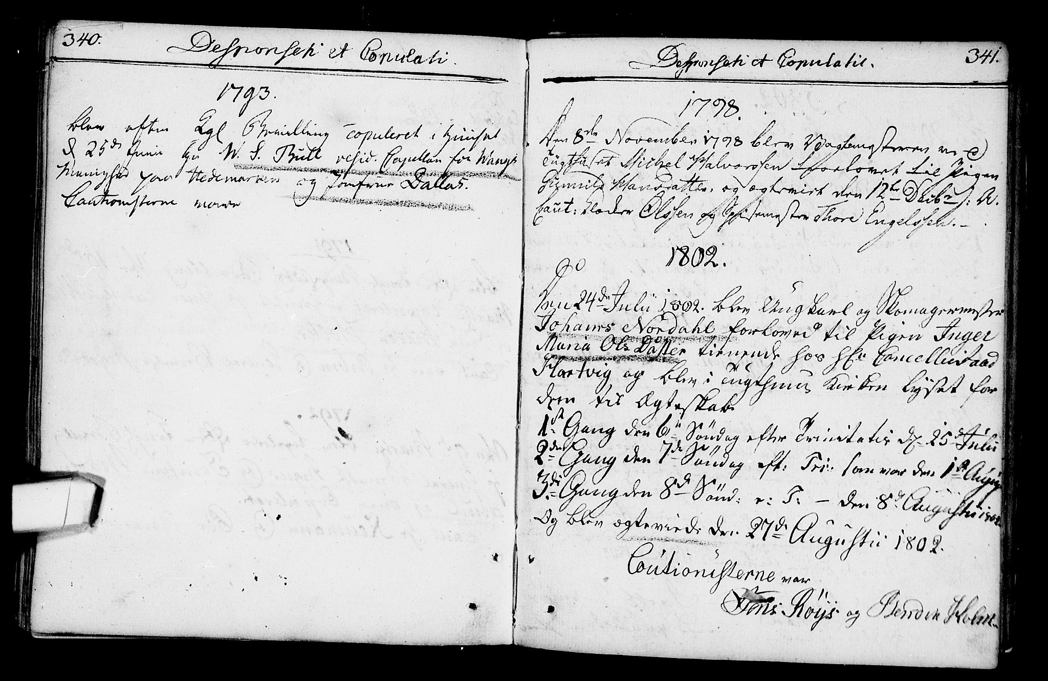 Kristiania tukthusprest Kirkebøker, SAO/A-10881/F/Fa/L0001: Parish register (official) no. 1, 1758-1828, p. 340-341