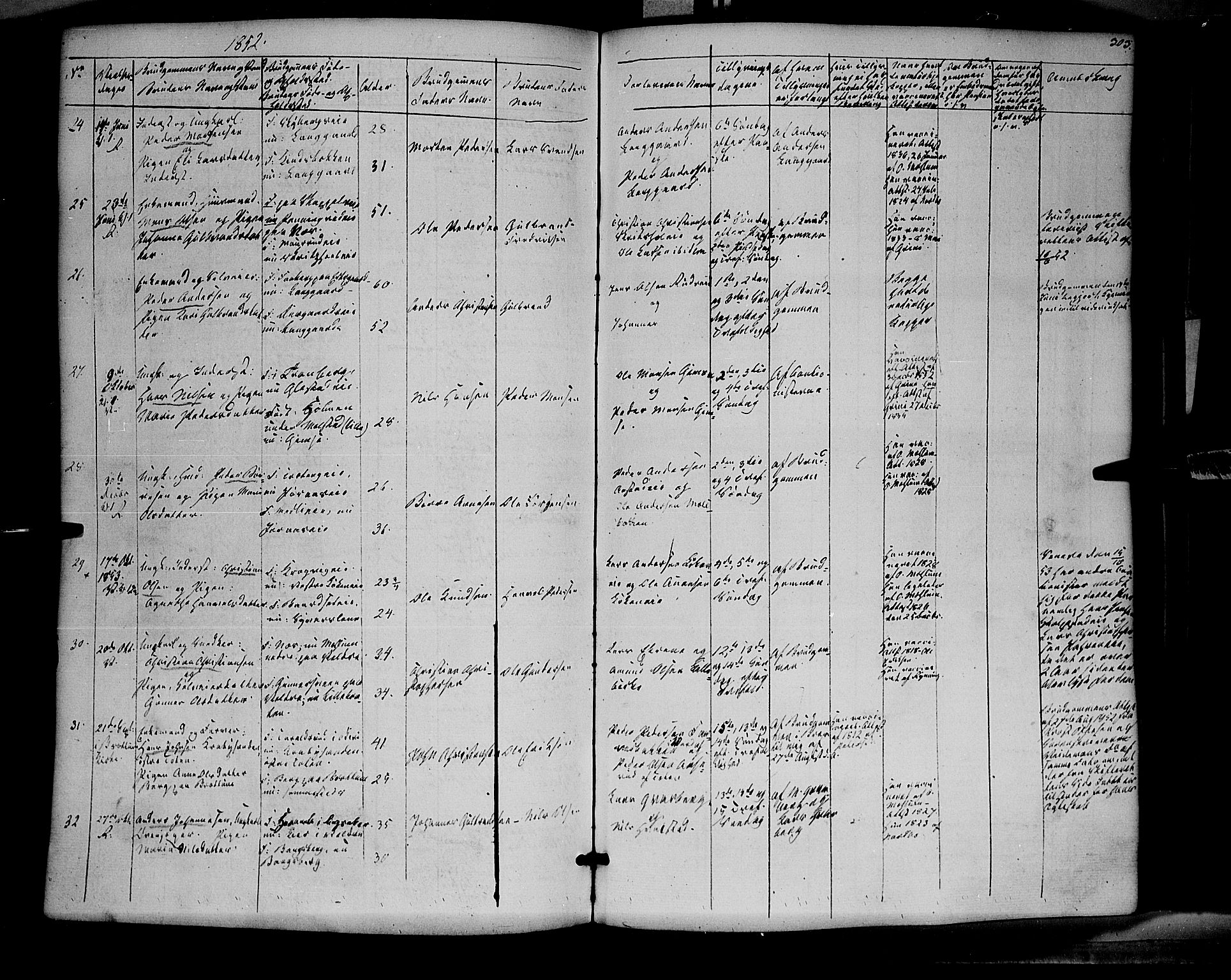 Ringsaker prestekontor, AV/SAH-PREST-014/K/Ka/L0009: Parish register (official) no. 9, 1850-1860, p. 303