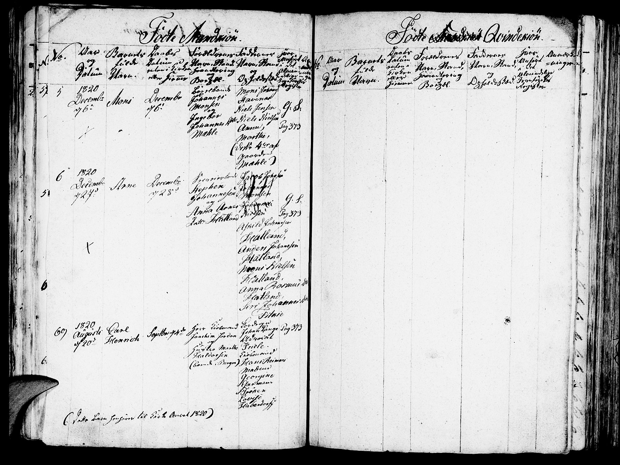 Haus sokneprestembete, AV/SAB-A-75601/H/Haa: Parish register (official) no. A 12, 1816-1821, p. 15