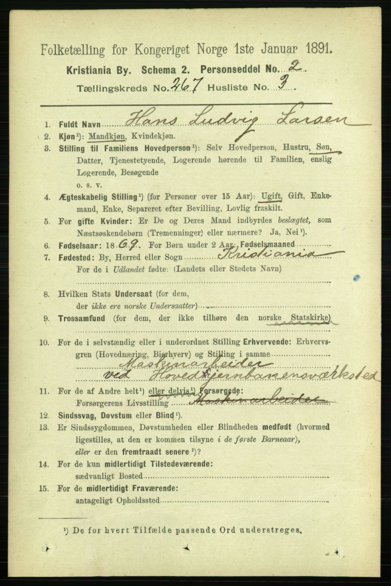 RA, 1891 census for 0301 Kristiania, 1891, p. 161558