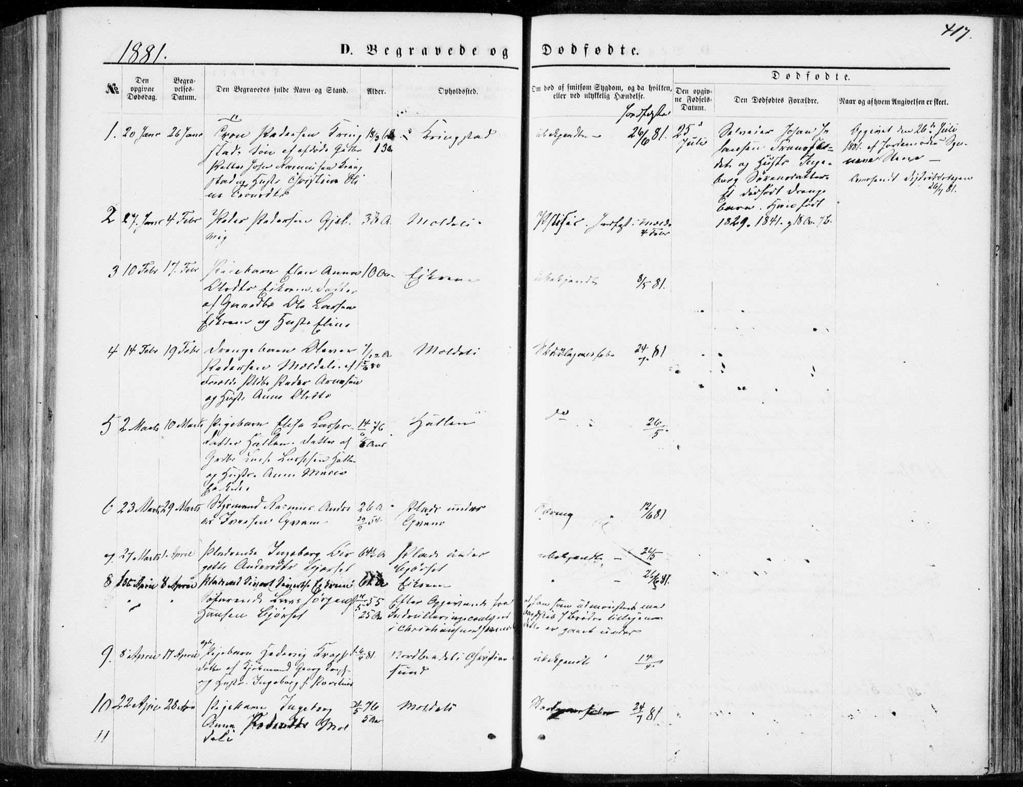 Ministerialprotokoller, klokkerbøker og fødselsregistre - Møre og Romsdal, AV/SAT-A-1454/555/L0655: Parish register (official) no. 555A05, 1869-1886, p. 417