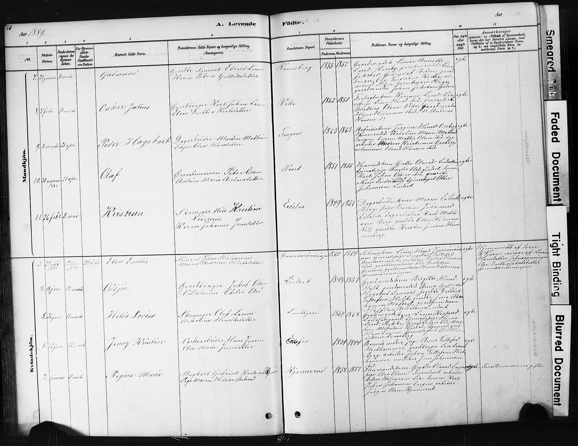 Hof kirkebøker, AV/SAKO-A-64/G/Ga/L0004: Parish register (copy) no. I 4, 1878-1930, p. 66