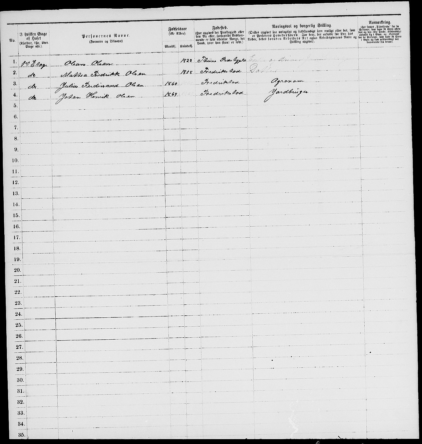 RA, 1885 census for 0103 Fredrikstad, 1885, p. 1850