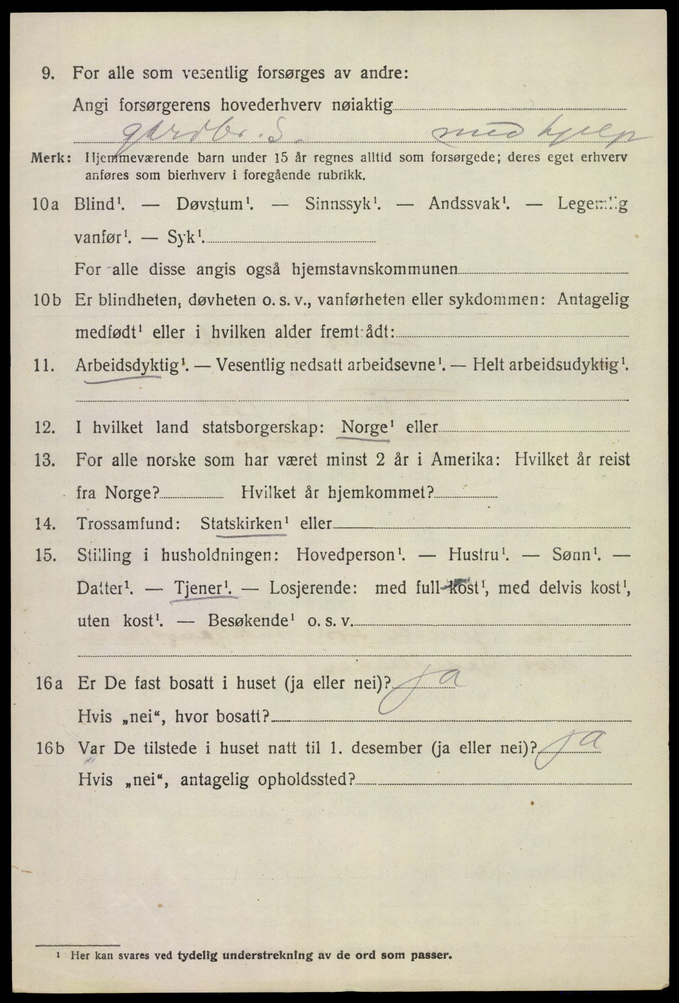 SAKO, 1920 census for Sem, 1920, p. 10304