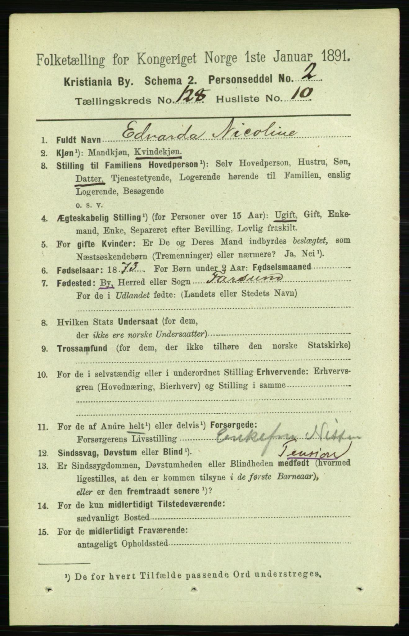 RA, 1891 census for 0301 Kristiania, 1891, p. 68861