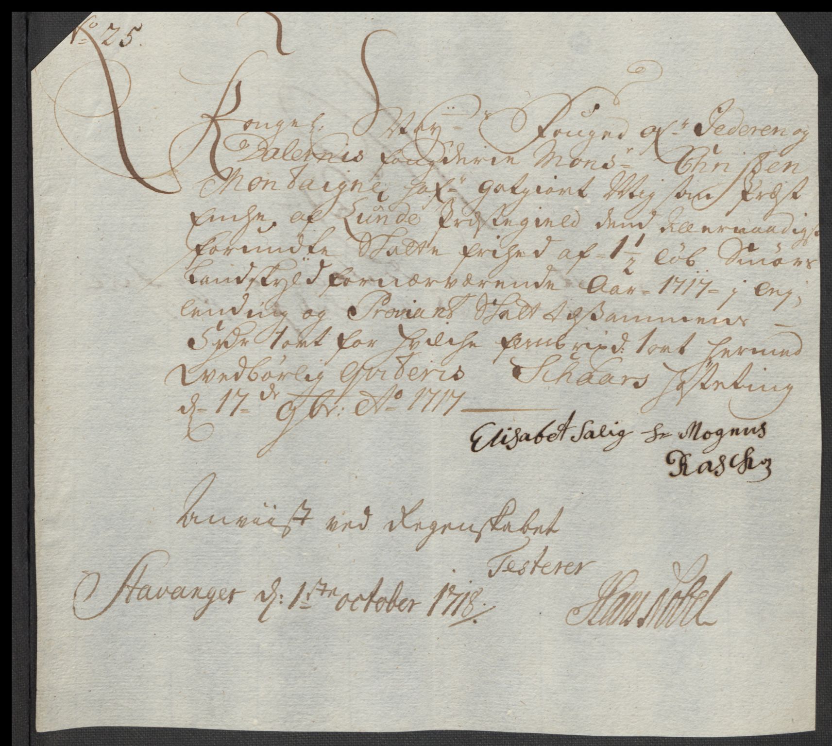 Rentekammeret inntil 1814, Reviderte regnskaper, Fogderegnskap, AV/RA-EA-4092/R46/L2742: Fogderegnskap Jæren og Dalane, 1717, p. 131