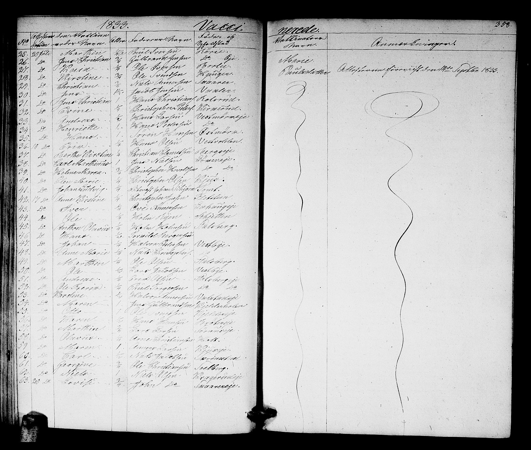 Skedsmo prestekontor Kirkebøker, SAO/A-10033a/G/Ga/L0001: Parish register (copy) no. I 1, 1830-1854, p. 358