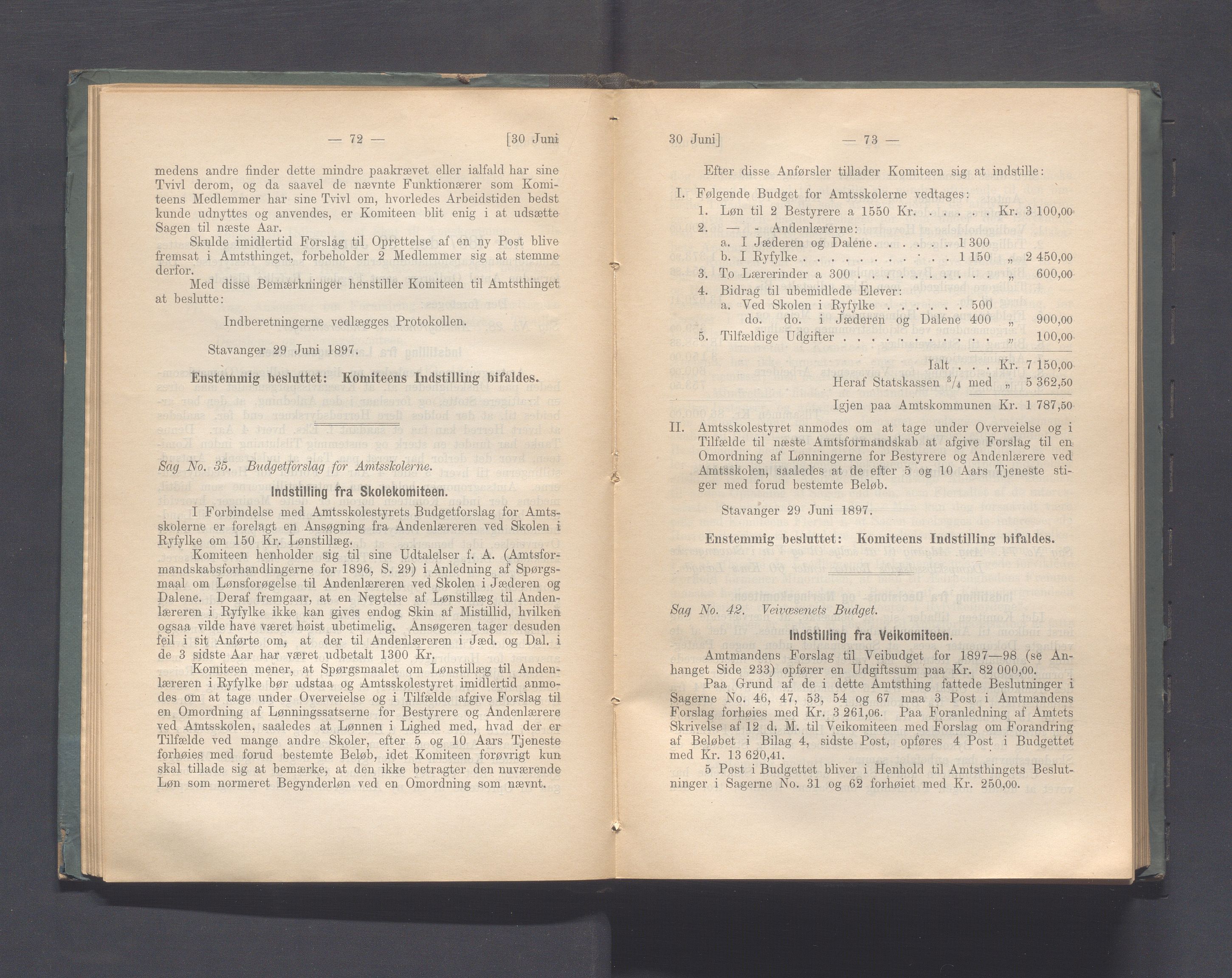 Rogaland fylkeskommune - Fylkesrådmannen , IKAR/A-900/A, 1897, p. 43
