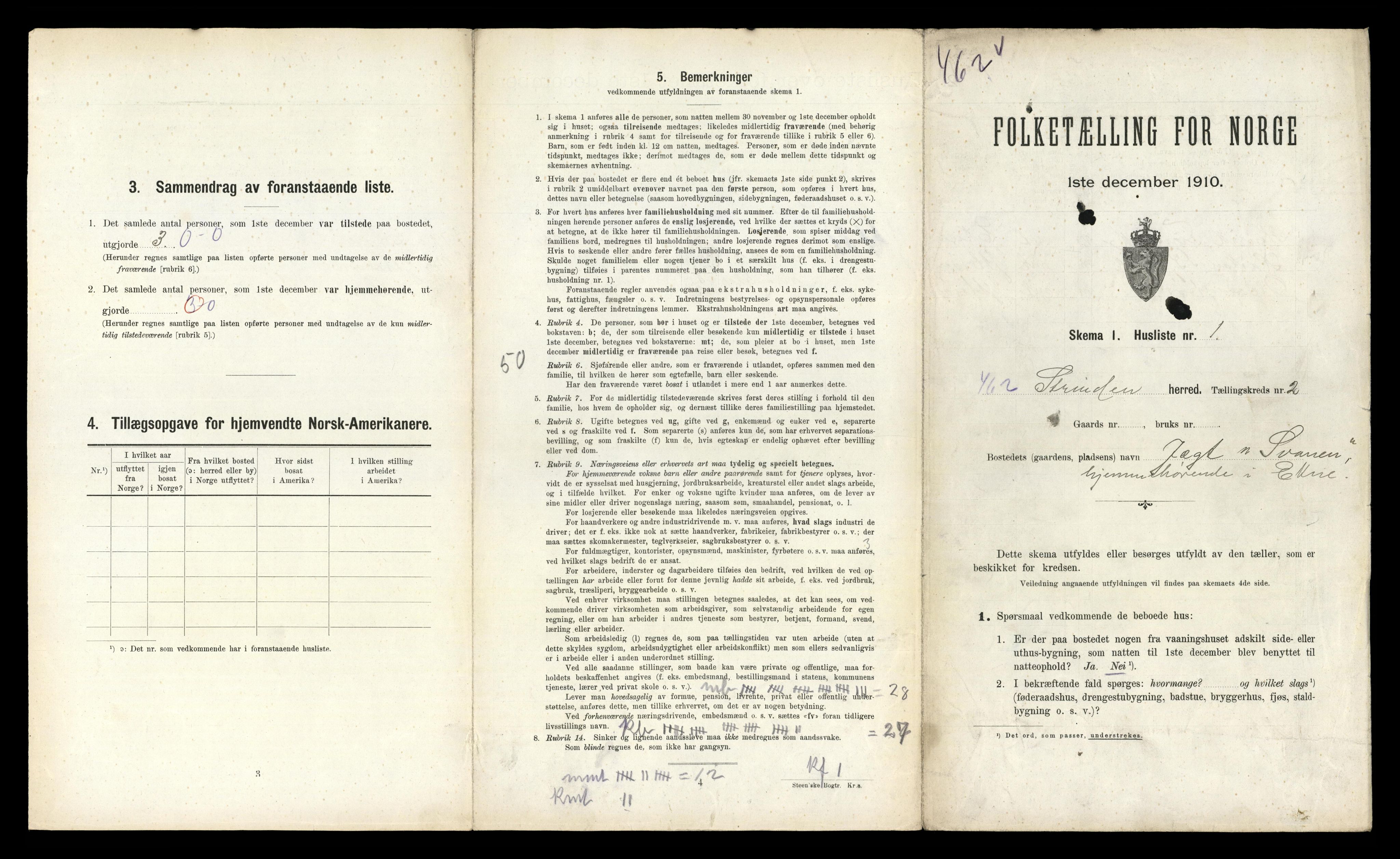 RA, 1910 census for Strinda, 1910, p. 352