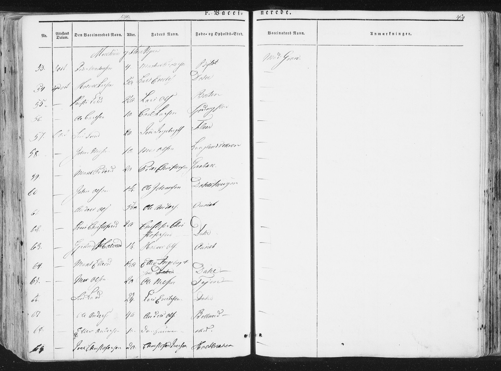 Ministerialprotokoller, klokkerbøker og fødselsregistre - Sør-Trøndelag, SAT/A-1456/691/L1074: Parish register (official) no. 691A06, 1842-1852, p. 454