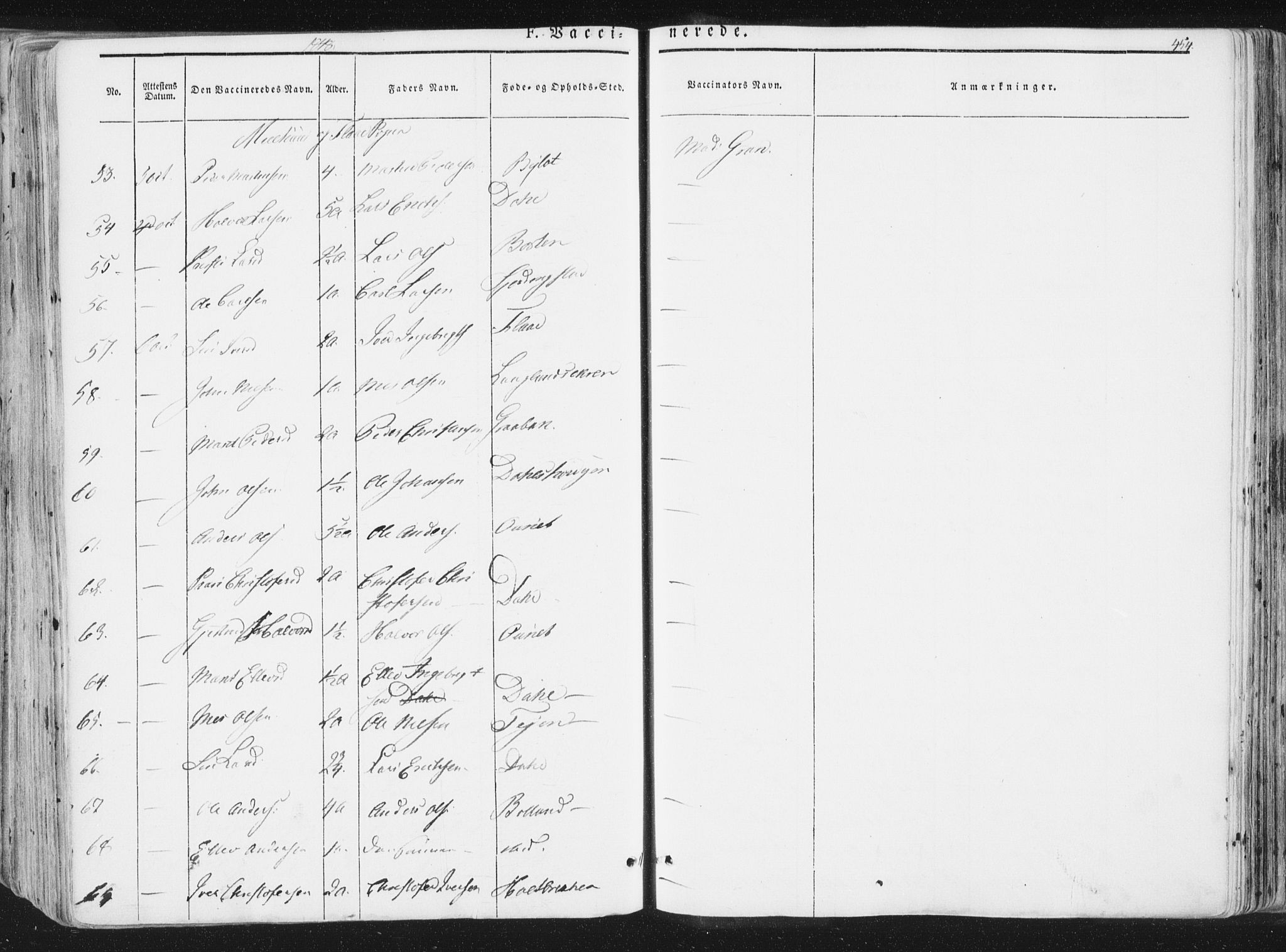 Ministerialprotokoller, klokkerbøker og fødselsregistre - Sør-Trøndelag, AV/SAT-A-1456/691/L1074: Parish register (official) no. 691A06, 1842-1852, p. 454