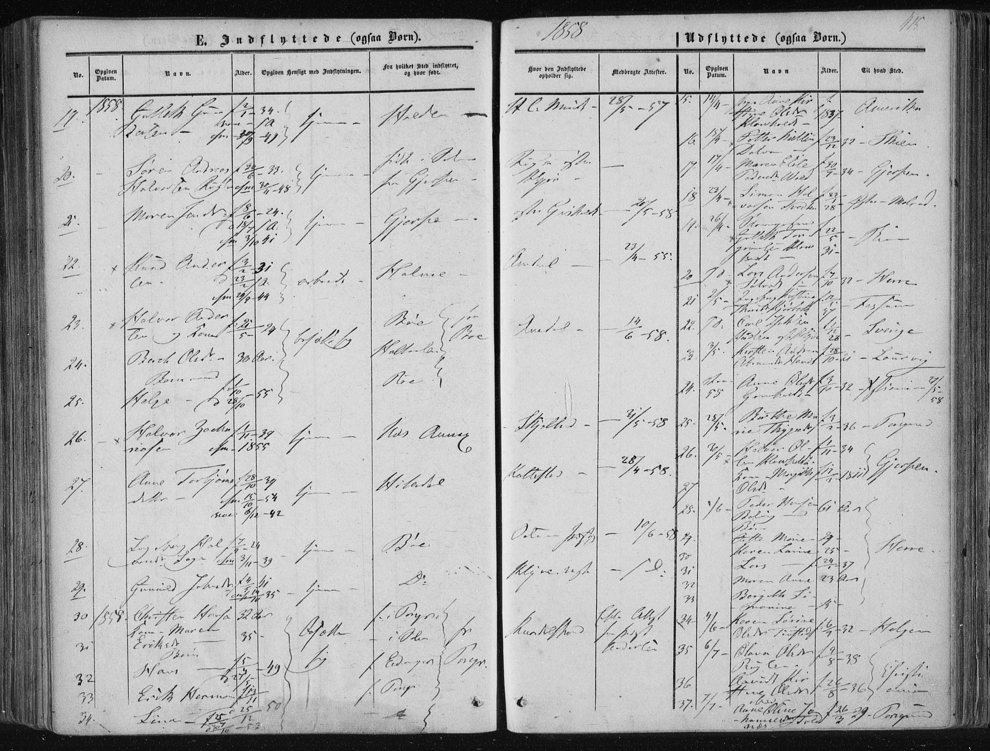 Solum kirkebøker, AV/SAKO-A-306/F/Fa/L0007: Parish register (official) no. I 7, 1856-1864, p. 415