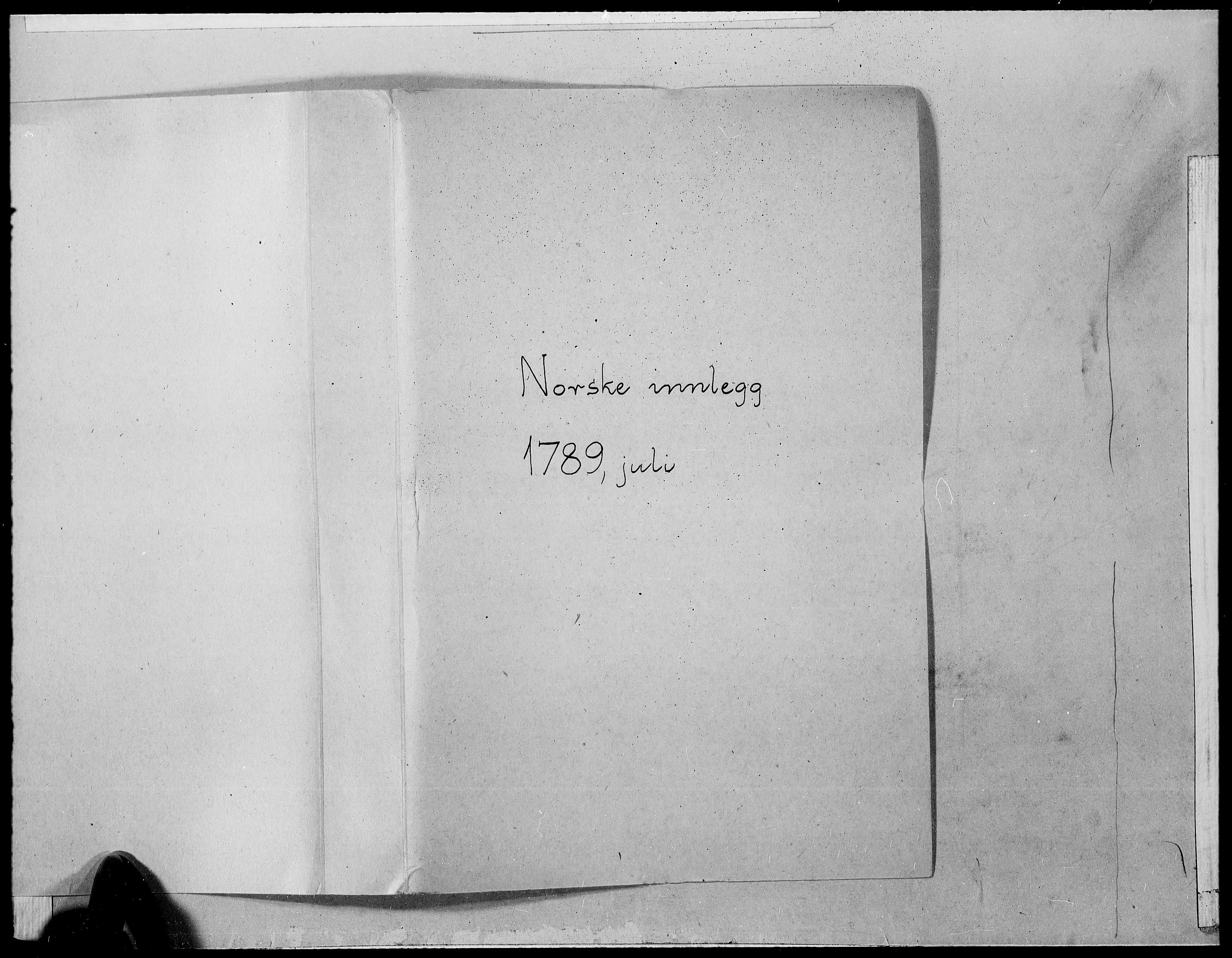 Danske Kanselli 1572-1799, RA/EA-3023/F/Fc/Fcc/Fcca/L0277: Norske innlegg 1572-1799., 1789, p. 2