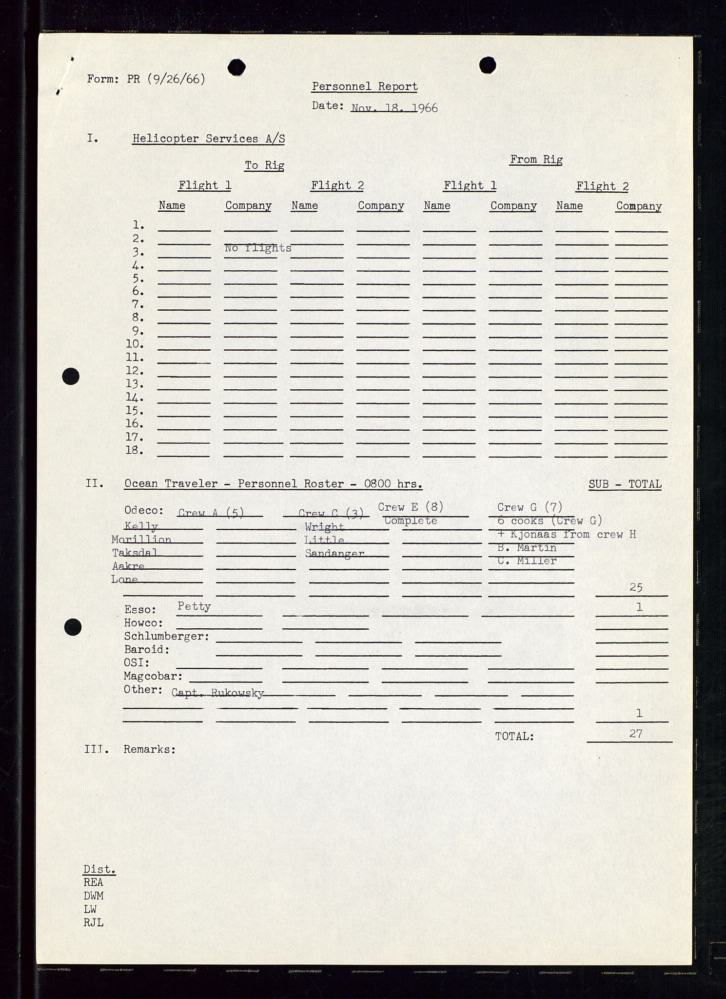 Pa 1512 - Esso Exploration and Production Norway Inc., AV/SAST-A-101917/E/Ea/L0012: Well 25/11-1 og Well 25/10-3, 1966-1967, p. 122