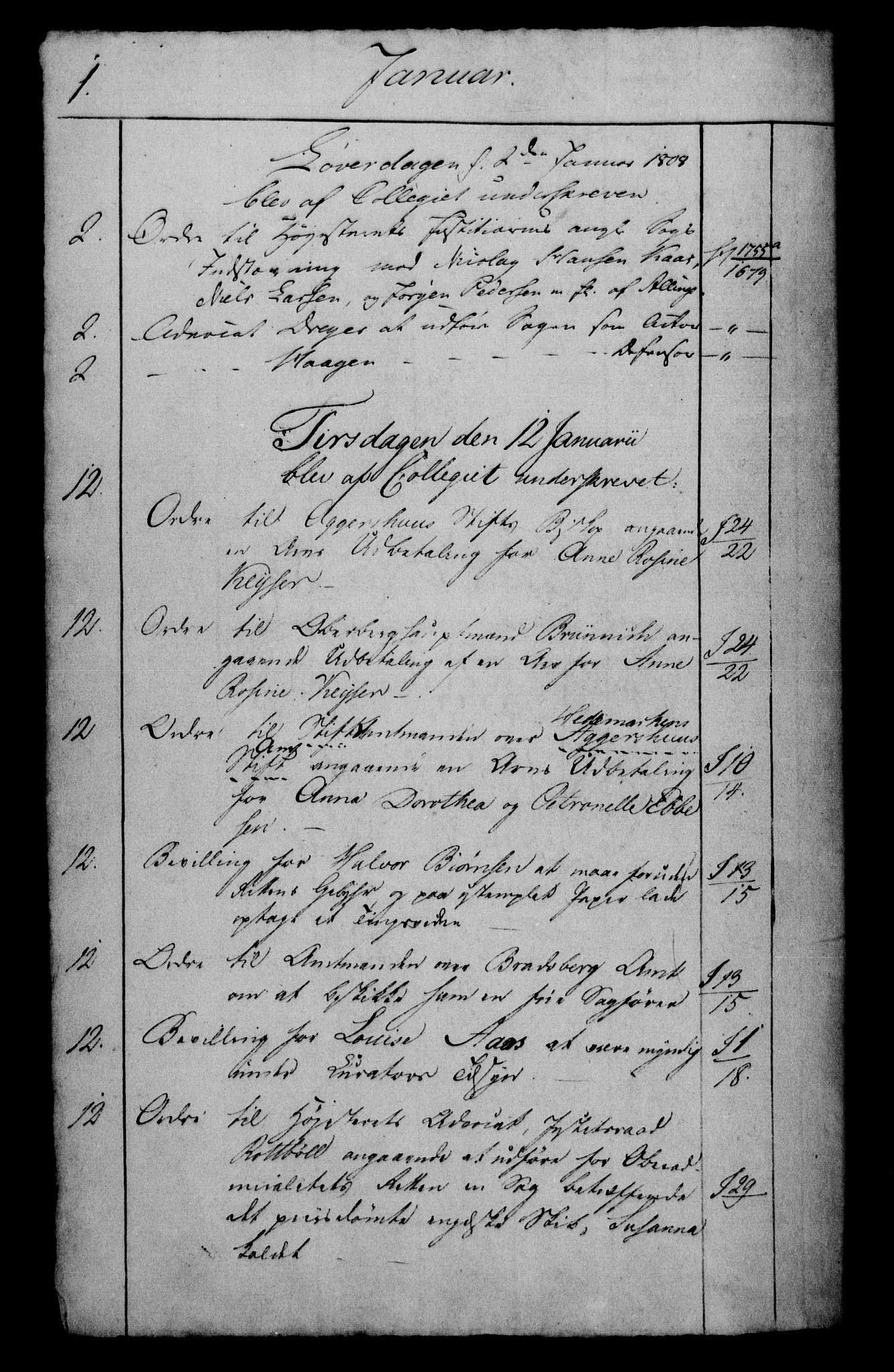 Danske Kanselli 1800-1814, RA/EA-3024/H/Hf/Hfb/Hfbc/L0009: Underskrivelsesbok m. register, 1808, p. 1