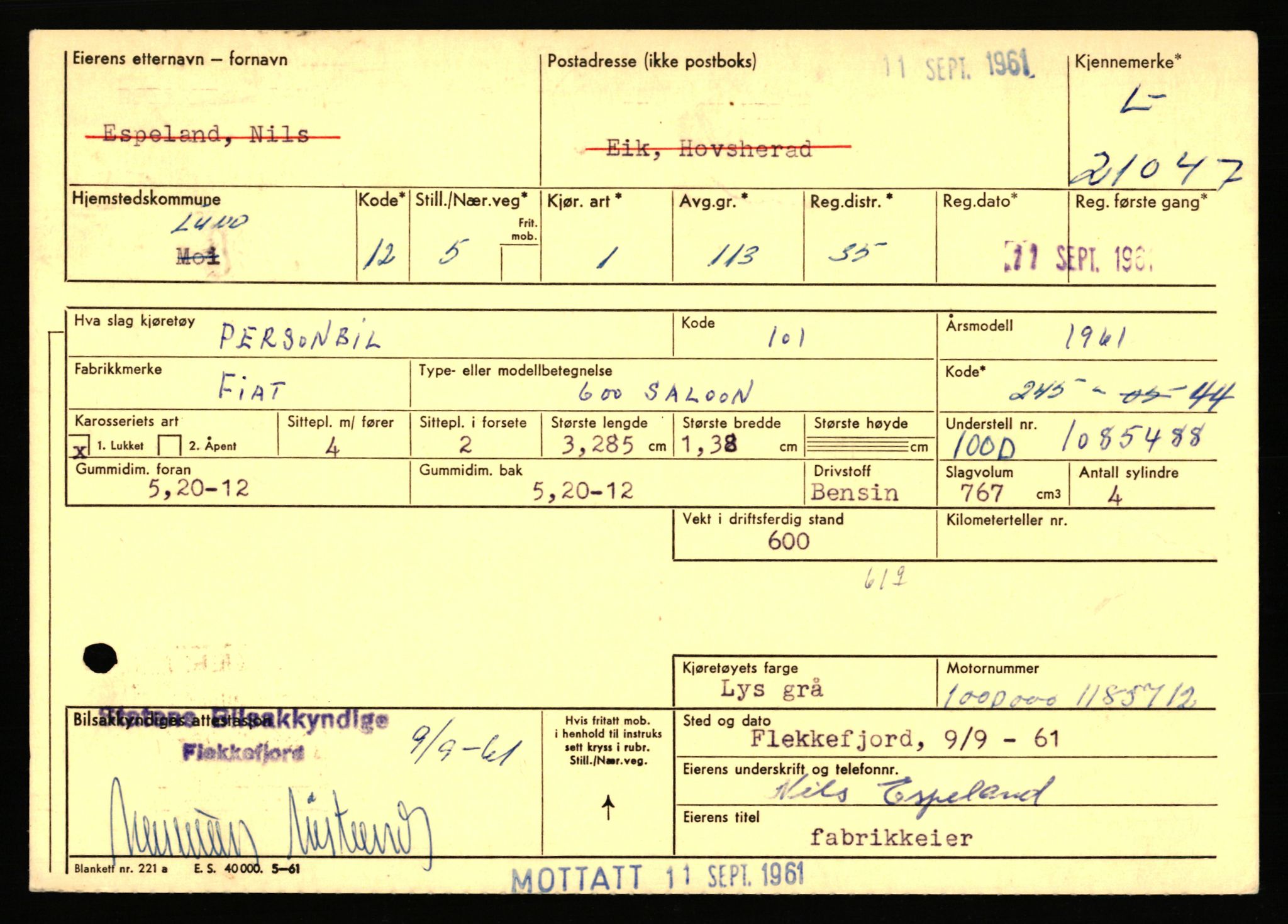 Stavanger trafikkstasjon, AV/SAST-A-101942/0/F/L0037: L-20500 - L-21499, 1930-1971, p. 1613