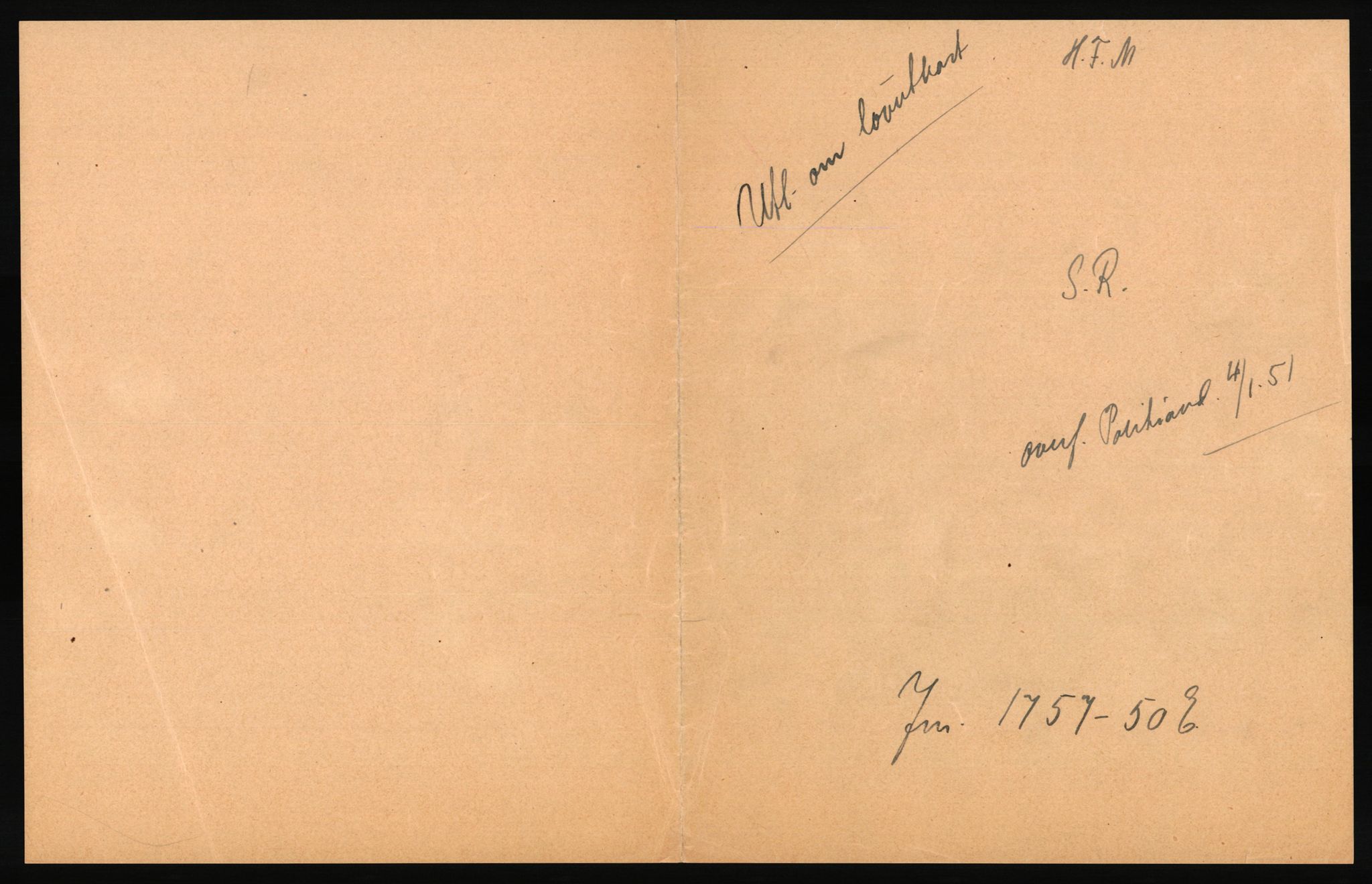 Justisdepartementet, Lovavdelingen, AV/RA-S-3212/D/Dh/L0284/0001: Lover / Uttalelser om lovutkast: Jnr. 455 - 1757. 3 mapper, 1950, p. 680