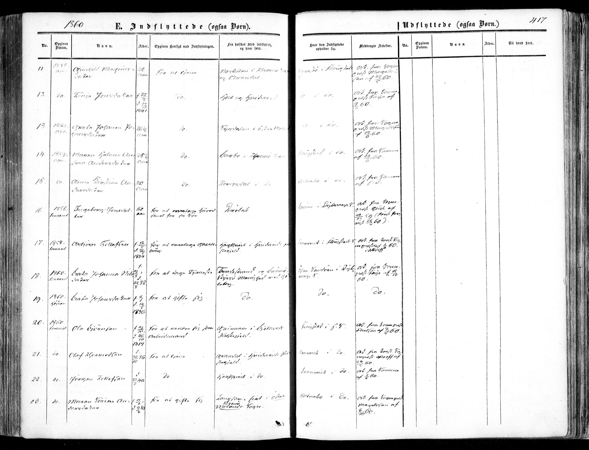 Dypvåg sokneprestkontor, AV/SAK-1111-0007/F/Fa/Faa/L0006: Parish register (official) no. A 6, 1855-1872, p. 417