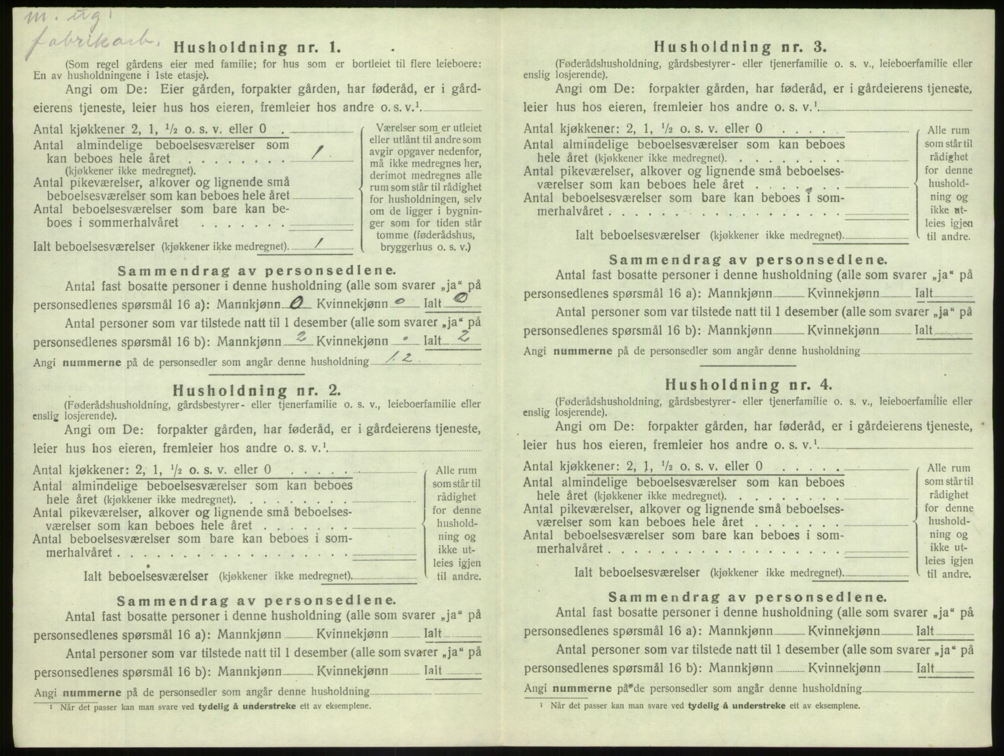 SAB, 1920 census for Askvoll, 1920, p. 189