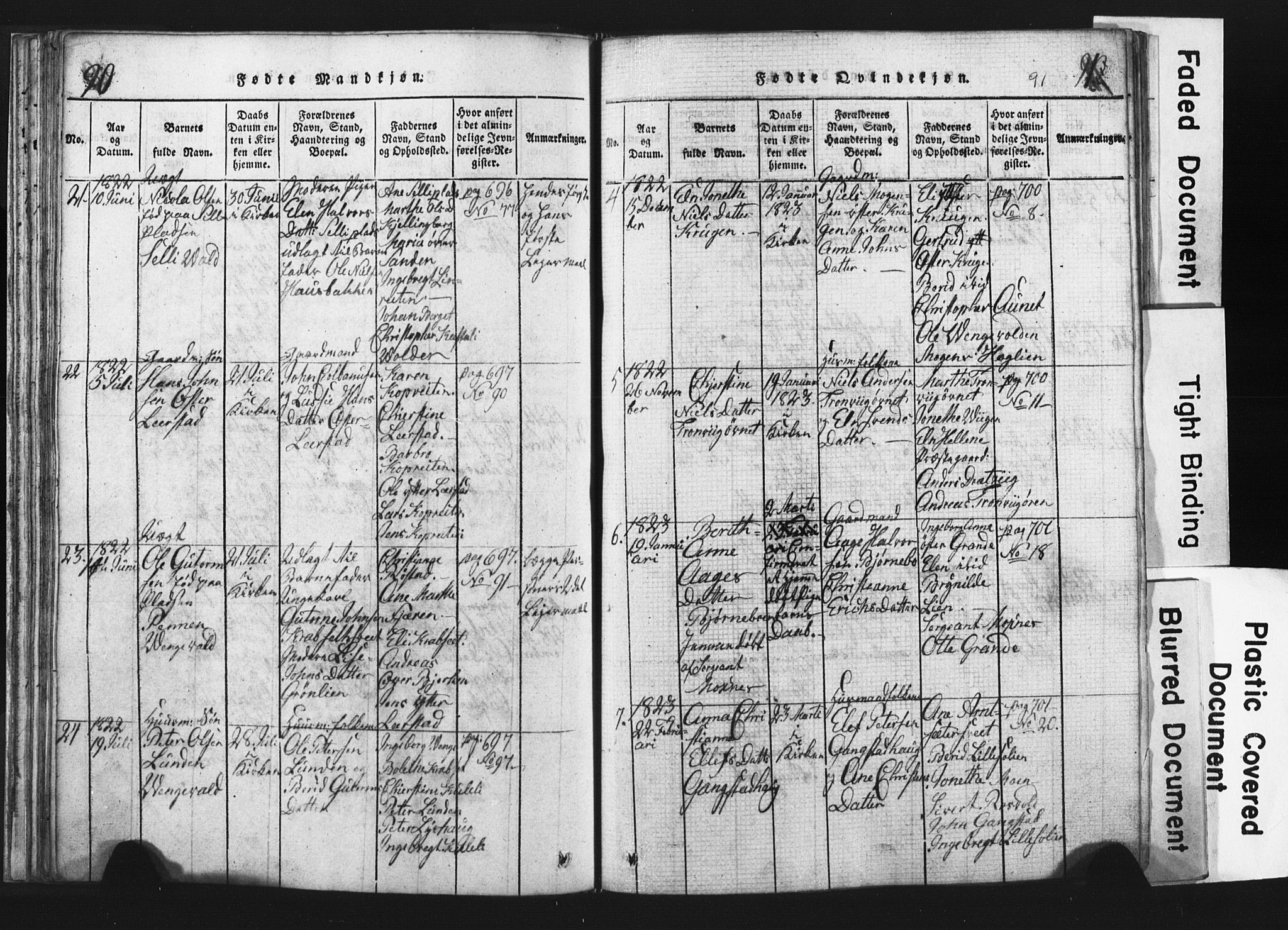 Ministerialprotokoller, klokkerbøker og fødselsregistre - Nord-Trøndelag, SAT/A-1458/701/L0017: Parish register (copy) no. 701C01, 1817-1825, p. 90-91