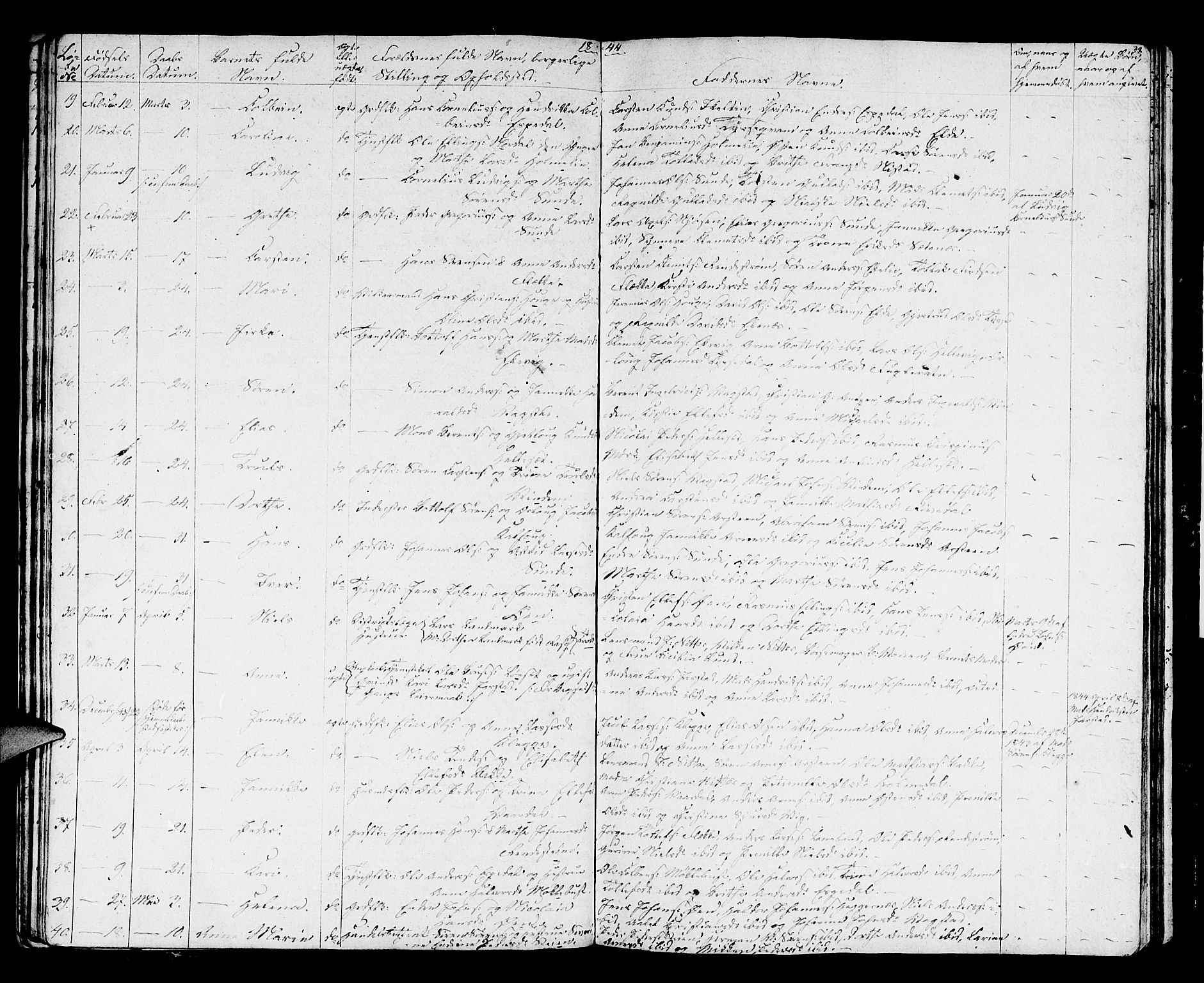 Fjaler sokneprestembete, AV/SAB-A-79801/H/Hab/Haba/L0001: Parish register (copy) no. A 1, 1836-1846, p. 38