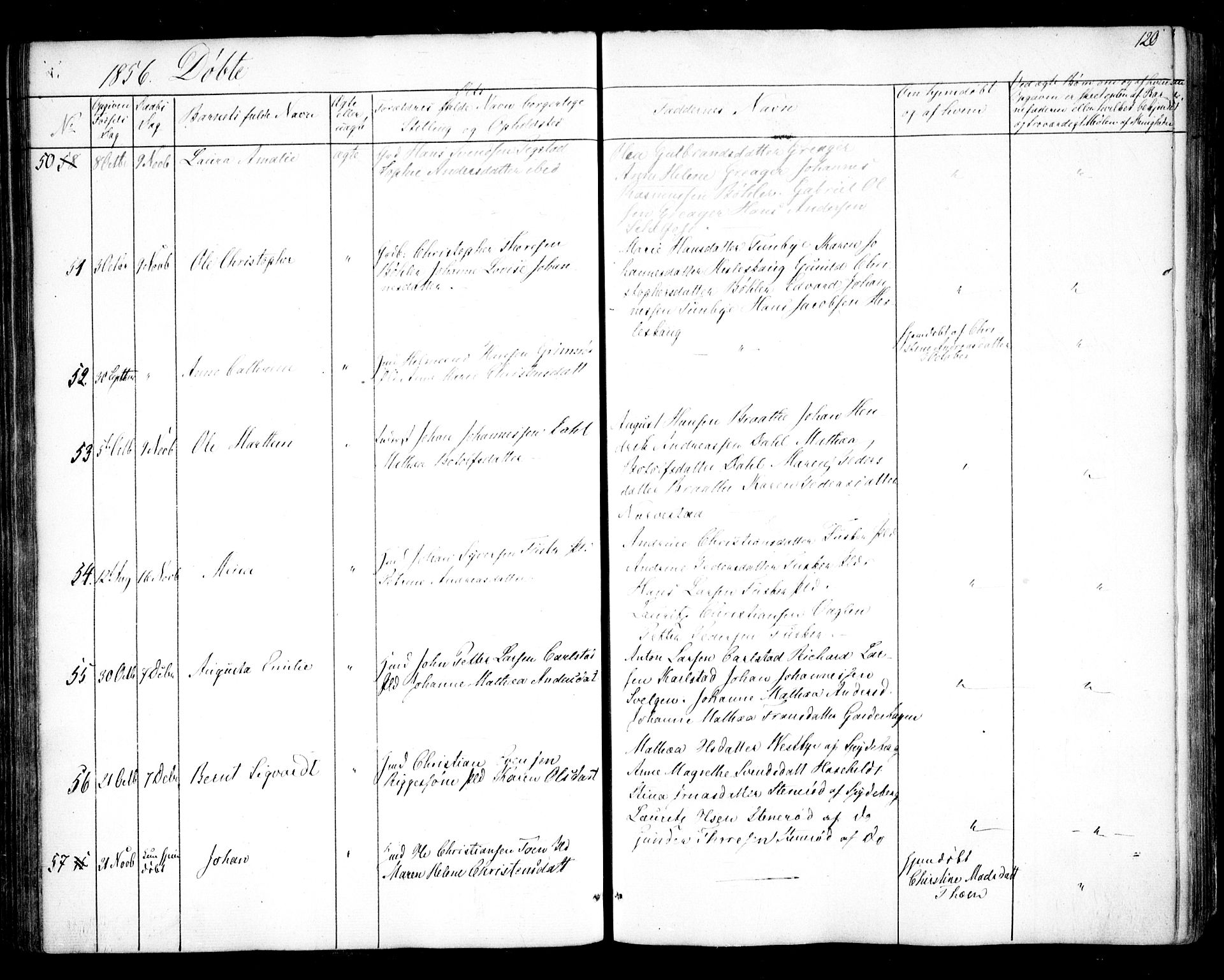 Hobøl prestekontor Kirkebøker, SAO/A-2002/F/Fa/L0003: Parish register (official) no. I 3, 1842-1864, p. 120
