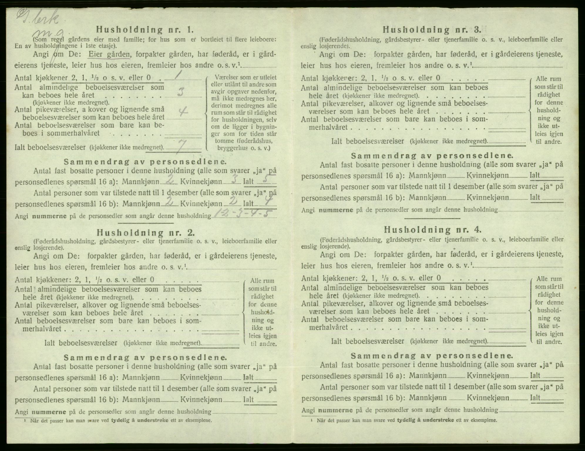 SAB, 1920 census for Etne, 1920, p. 710