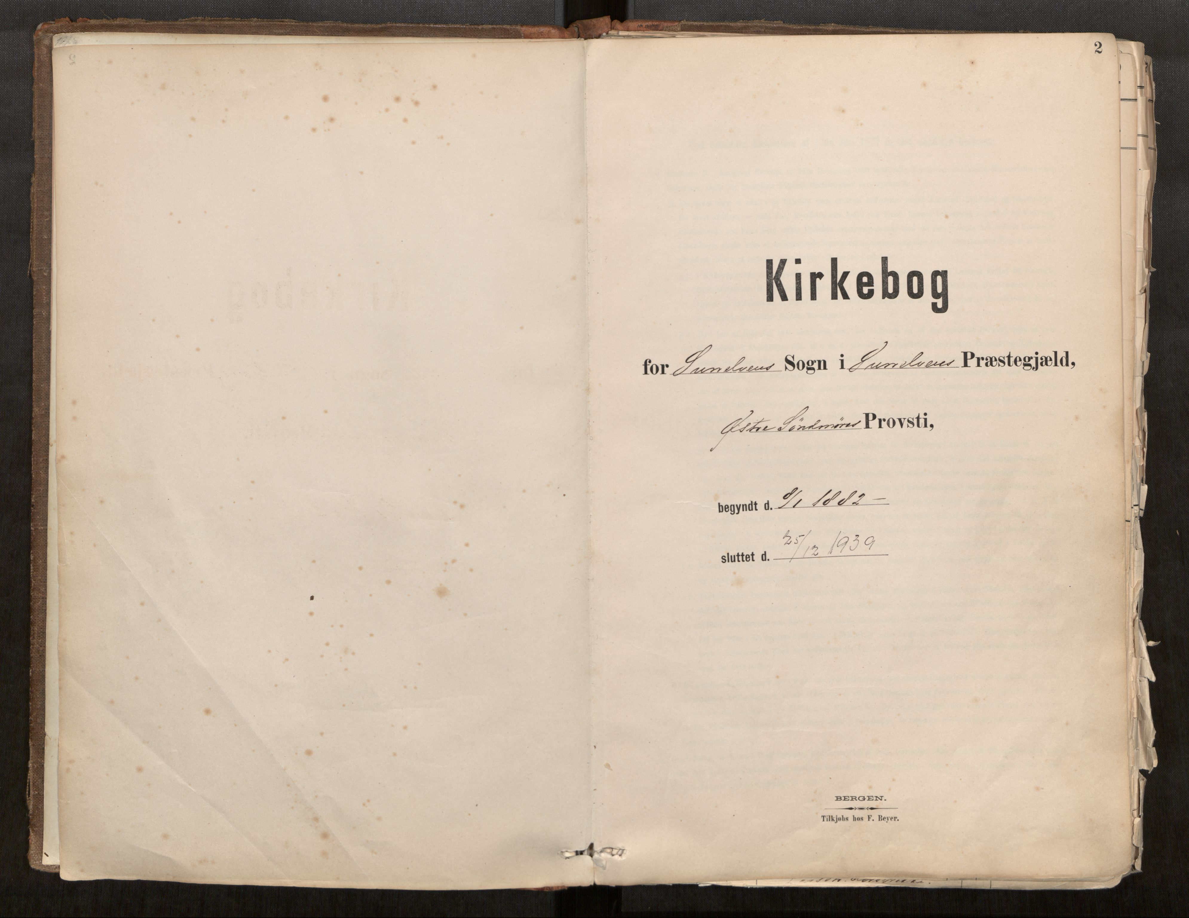 Sunnylven sokneprestkontor, AV/SAT-A-1007/H/Ha/Haa/L0002: Parish register (official) no. 517A09, 1882-1939, p. 2