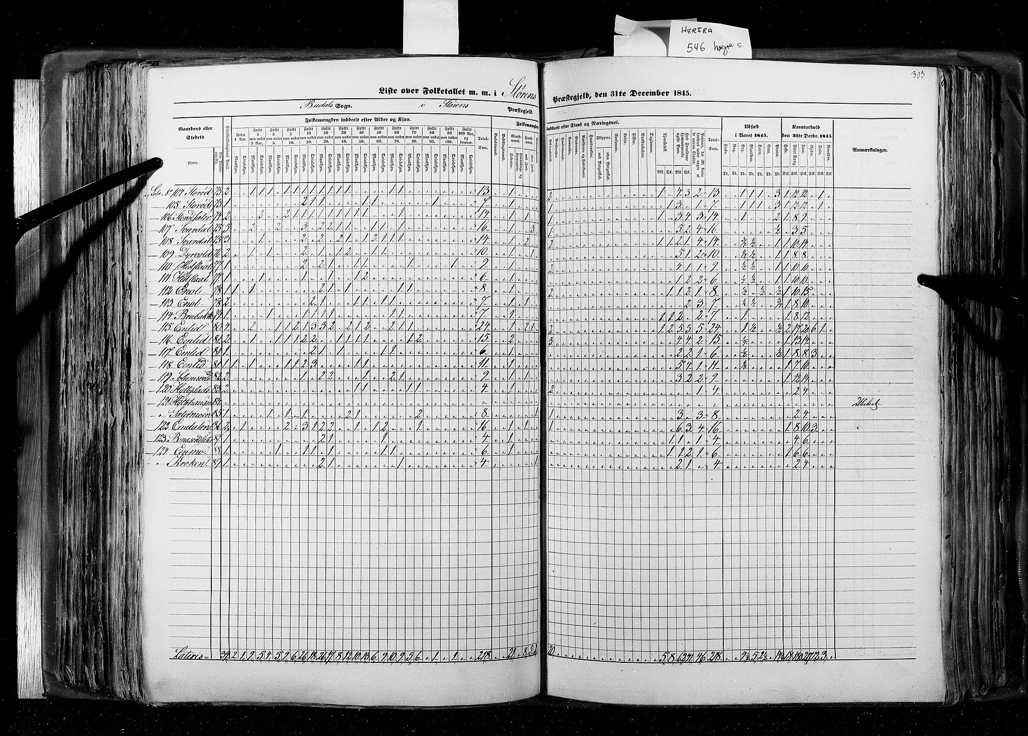 RA, Census 1845, vol. 8: Romsdal amt og Søndre Trondhjems amt, 1845, p. 303