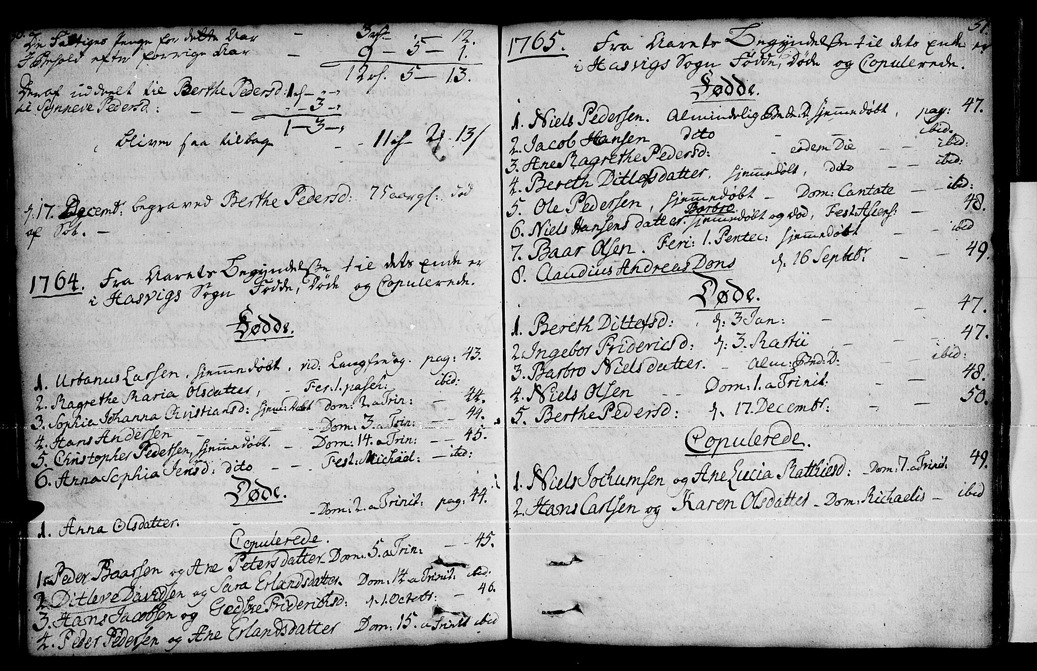 Loppa sokneprestkontor, AV/SATØ-S-1339/H/Ha/L0001kirke: Parish register (official) no. 1 /2, 1753-1784, p. 50-51