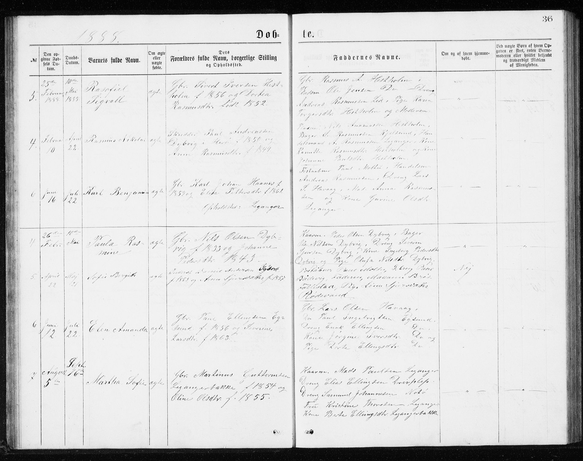 Ministerialprotokoller, klokkerbøker og fødselsregistre - Møre og Romsdal, AV/SAT-A-1454/508/L0097: Parish register (copy) no. 508C01, 1873-1897, p. 36