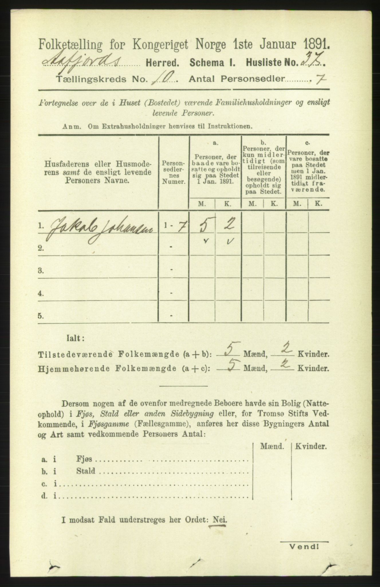 RA, 1891 census for 1630 Åfjord, 1891, p. 2956