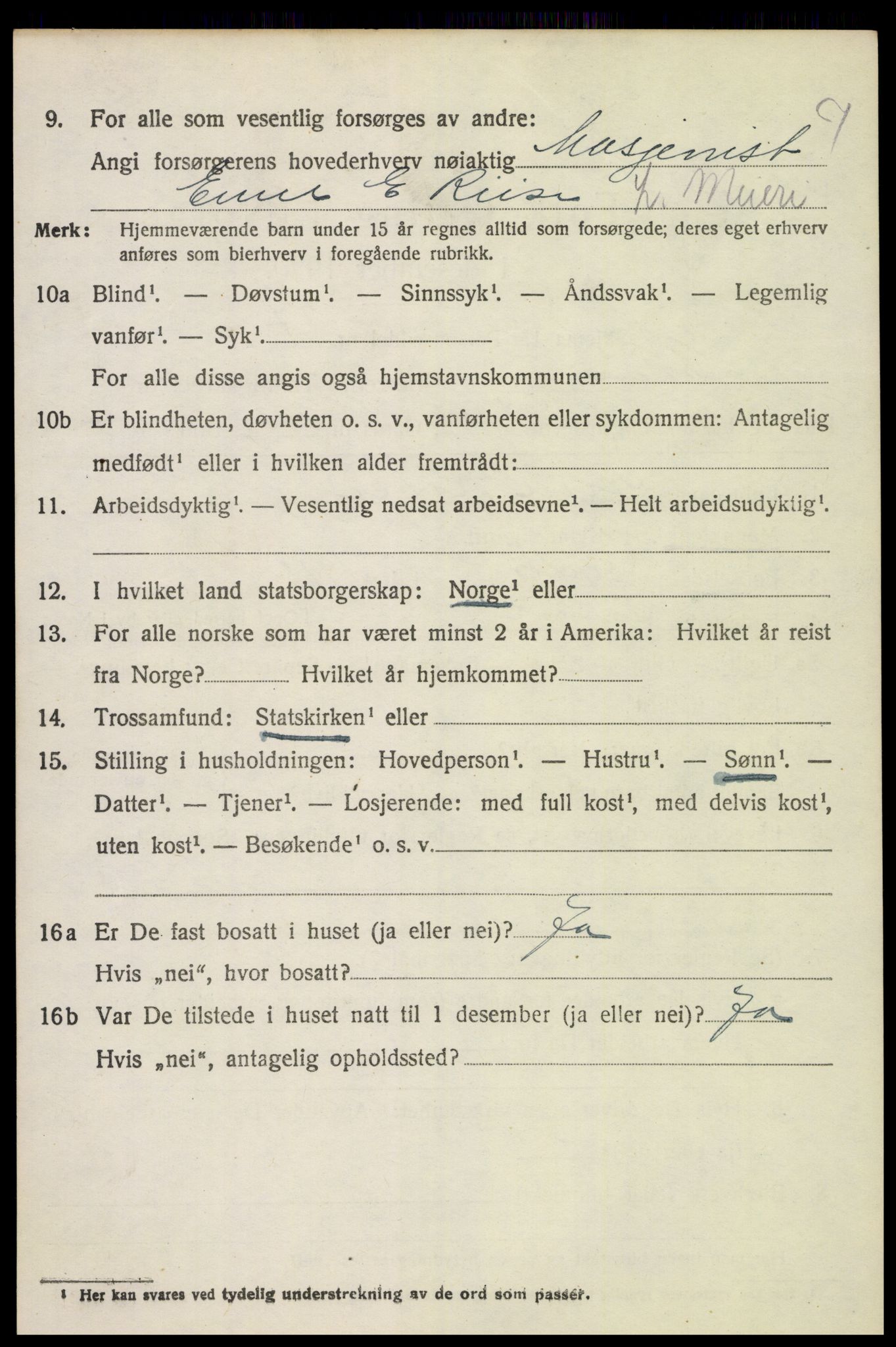 SAH, 1920 census for Løten, 1920, p. 11856