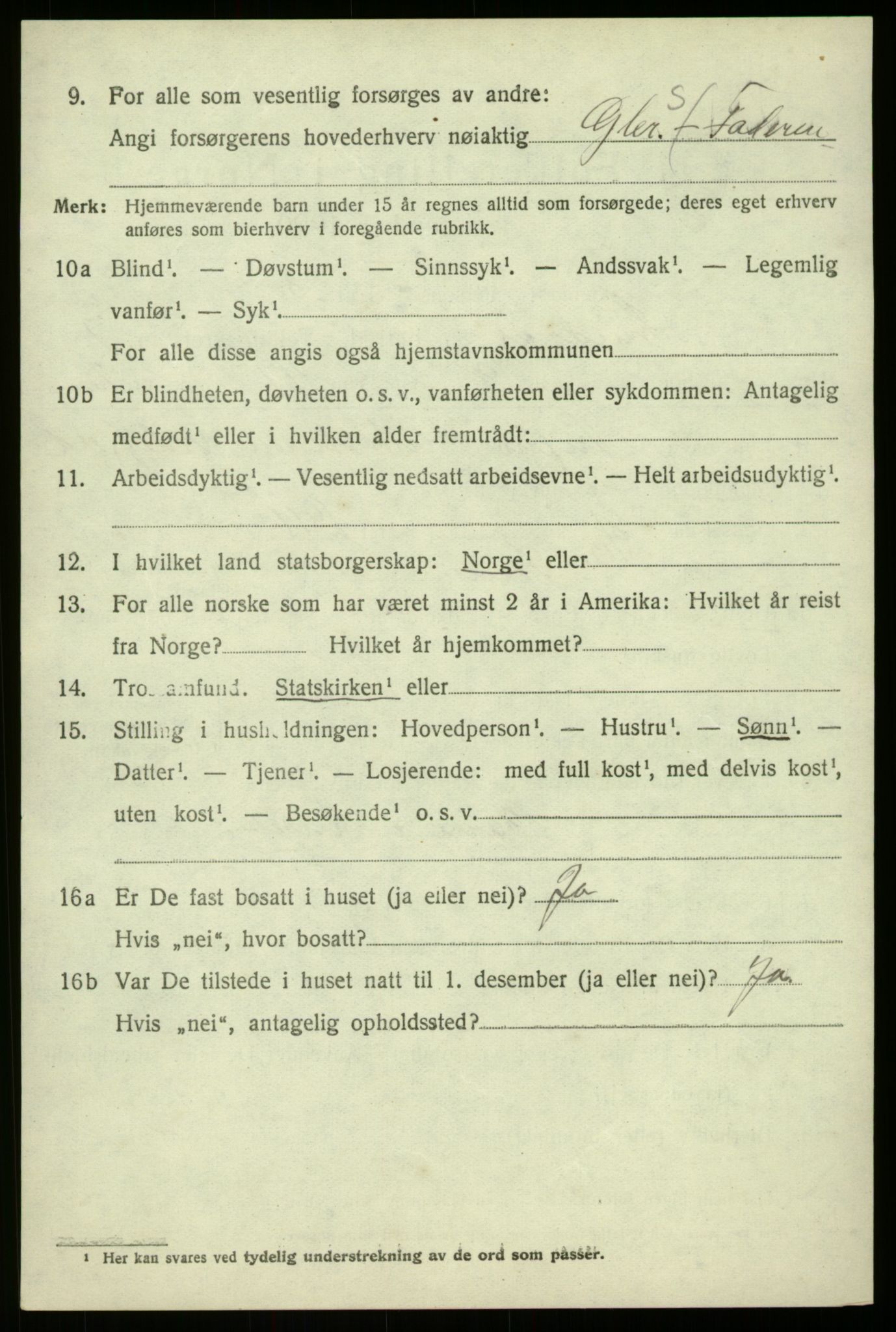 SAB, 1920 census for Lindås, 1920, p. 4130