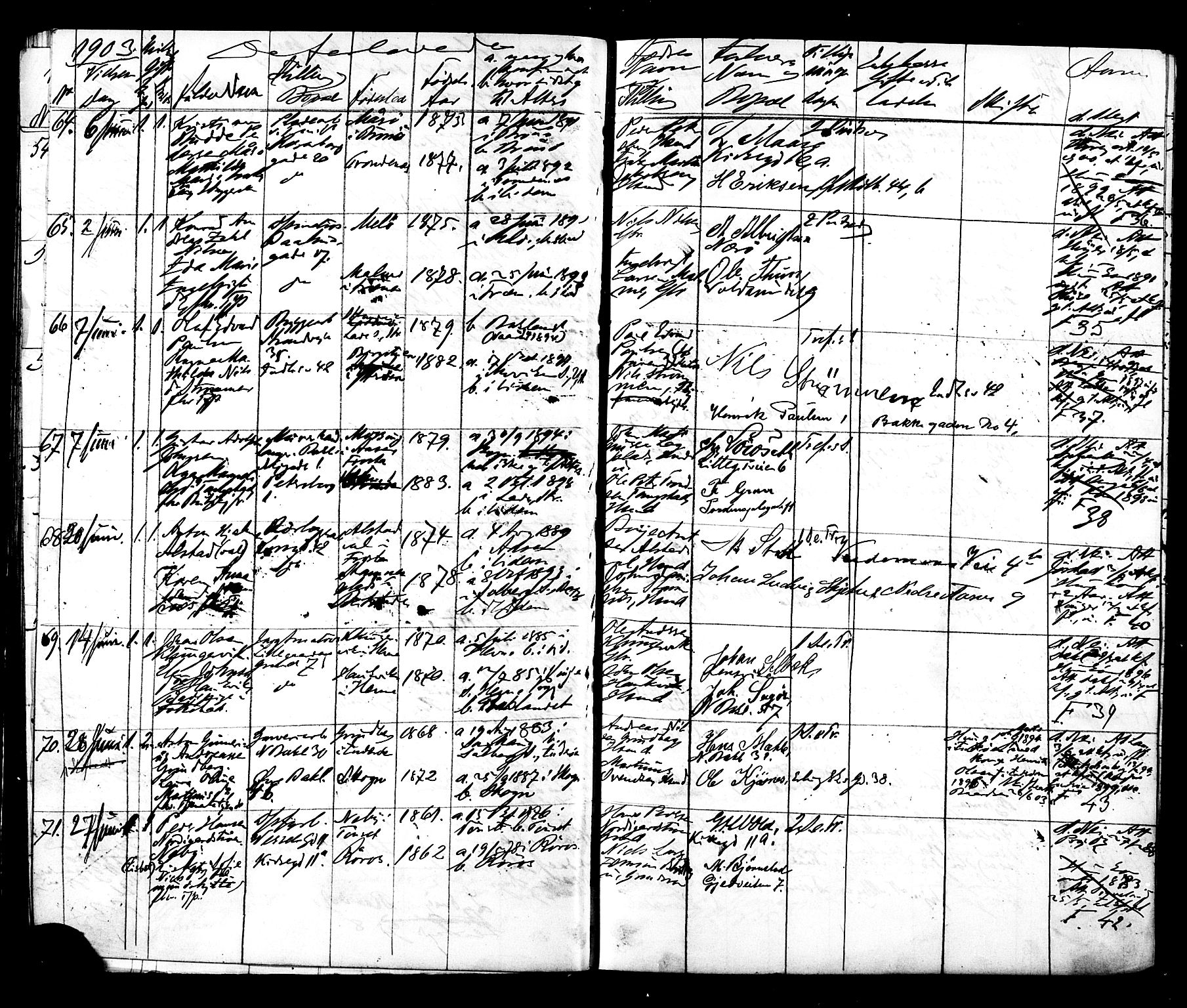 Ministerialprotokoller, klokkerbøker og fødselsregistre - Sør-Trøndelag, SAT/A-1456/604/L0192: Parish register (official) no. 604A13, 1901-1906