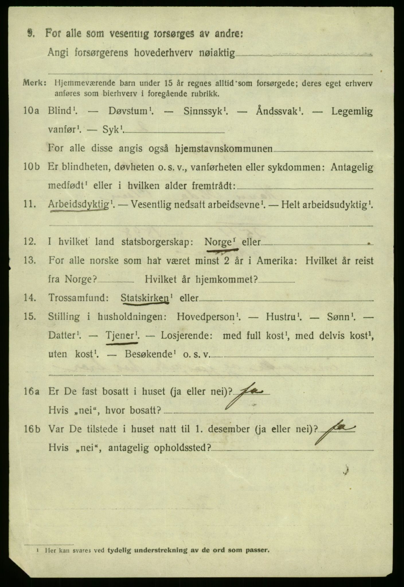 SAB, 1920 census for Austrheim, 1920, p. 4359