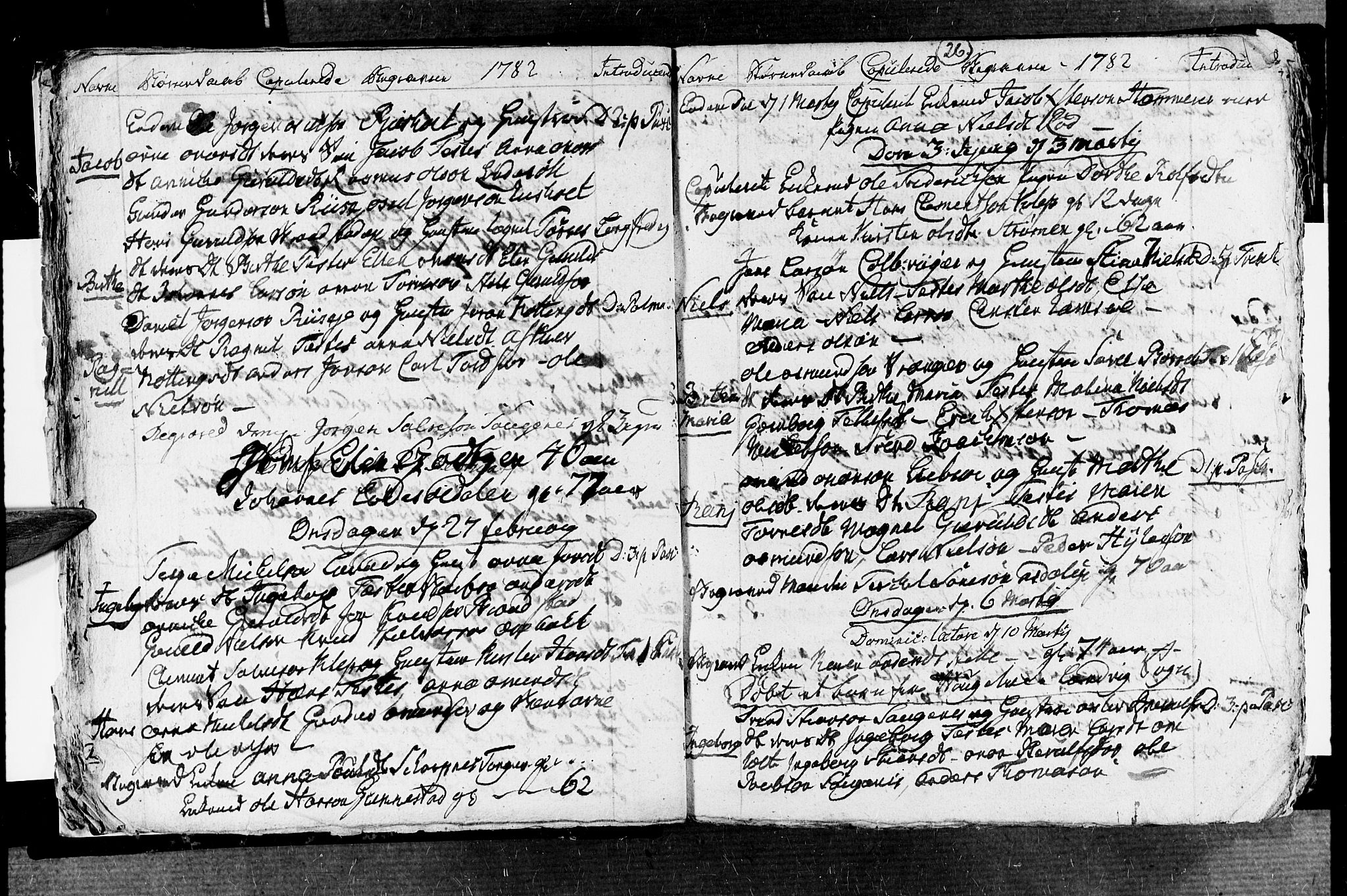 Øyestad sokneprestkontor, AV/SAK-1111-0049/F/Fb/L0001: Parish register (copy) no. B 1, 1780-1794, p. 26