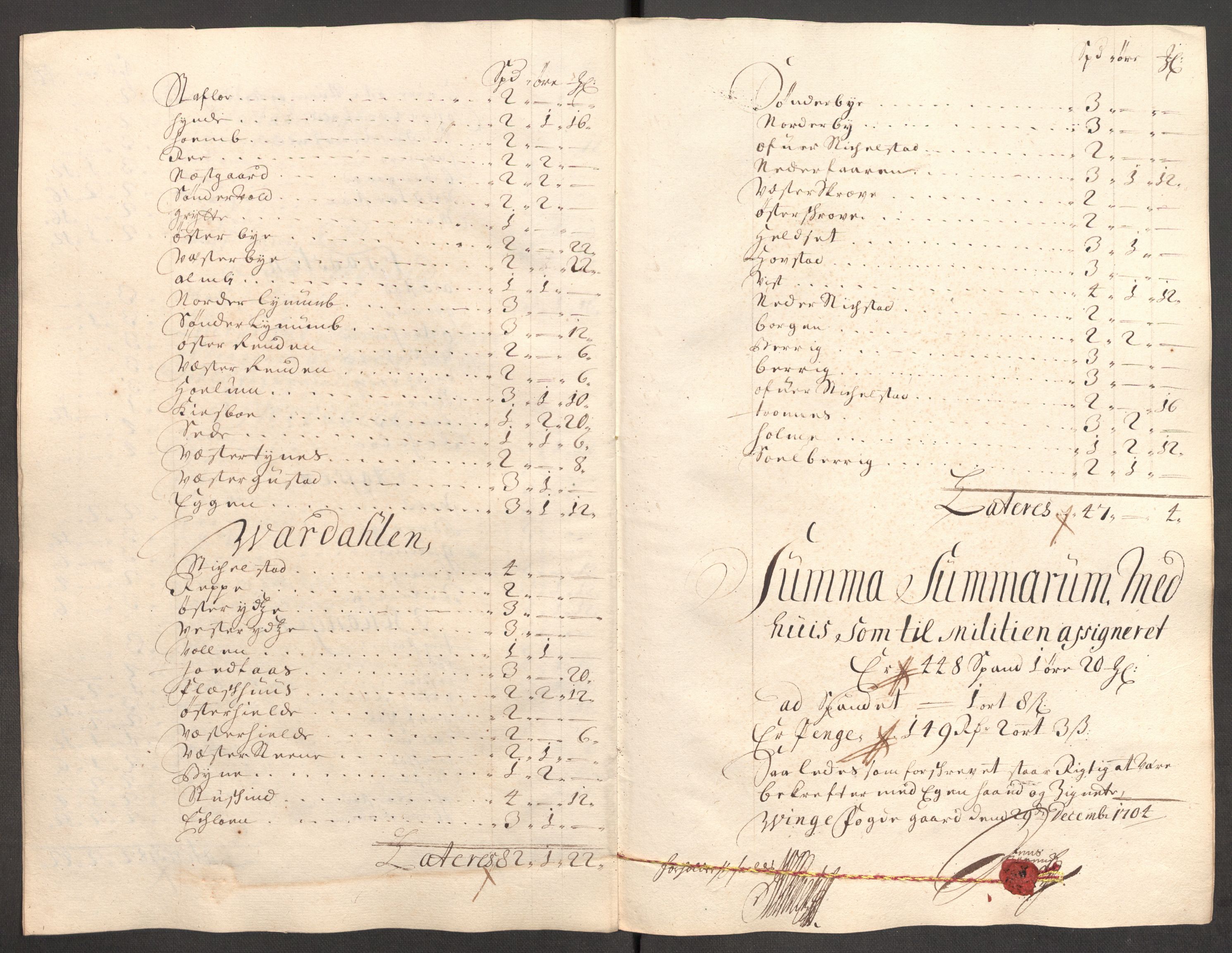 Rentekammeret inntil 1814, Reviderte regnskaper, Fogderegnskap, RA/EA-4092/R62/L4195: Fogderegnskap Stjørdal og Verdal, 1704, p. 119