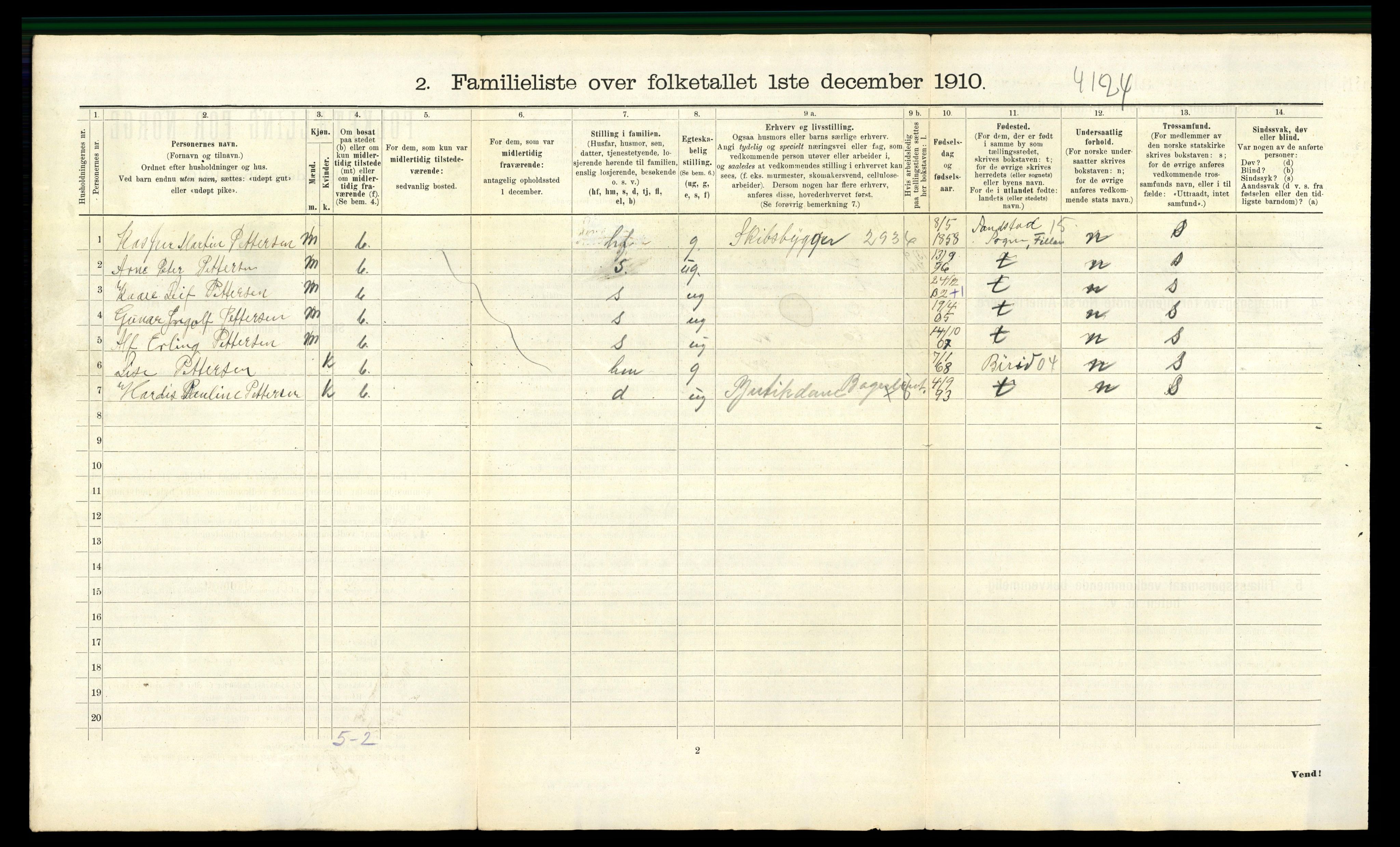 RA, 1910 census for Trondheim, 1910, p. 19554