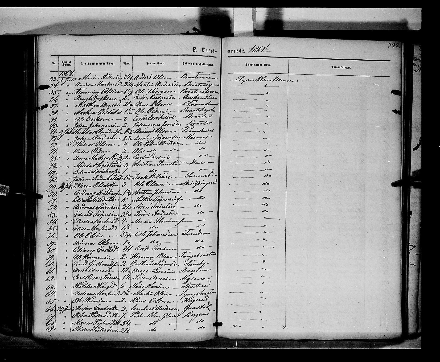 Eidskog prestekontor, AV/SAH-PREST-026/H/Ha/Haa/L0001: Parish register (official) no. 1, 1860-1867, p. 338